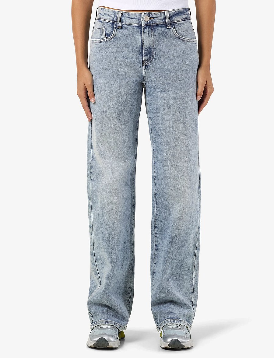 NOISY MAY - NMYOLANDA NW WIDE JEANS AZ236LB FWD NOOS - vida jeans - light blue denim - 0