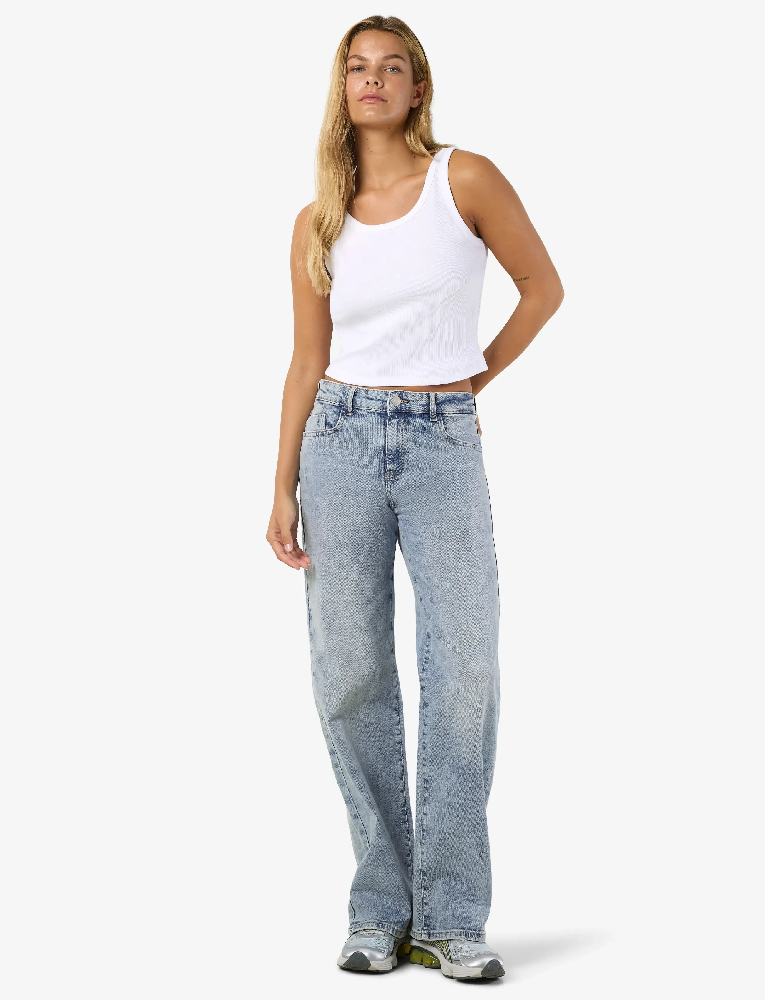 NOISY MAY Nmyolanda Mw Wide Str Az236Lb Fwd Noos vida jeans dam – bild 5
