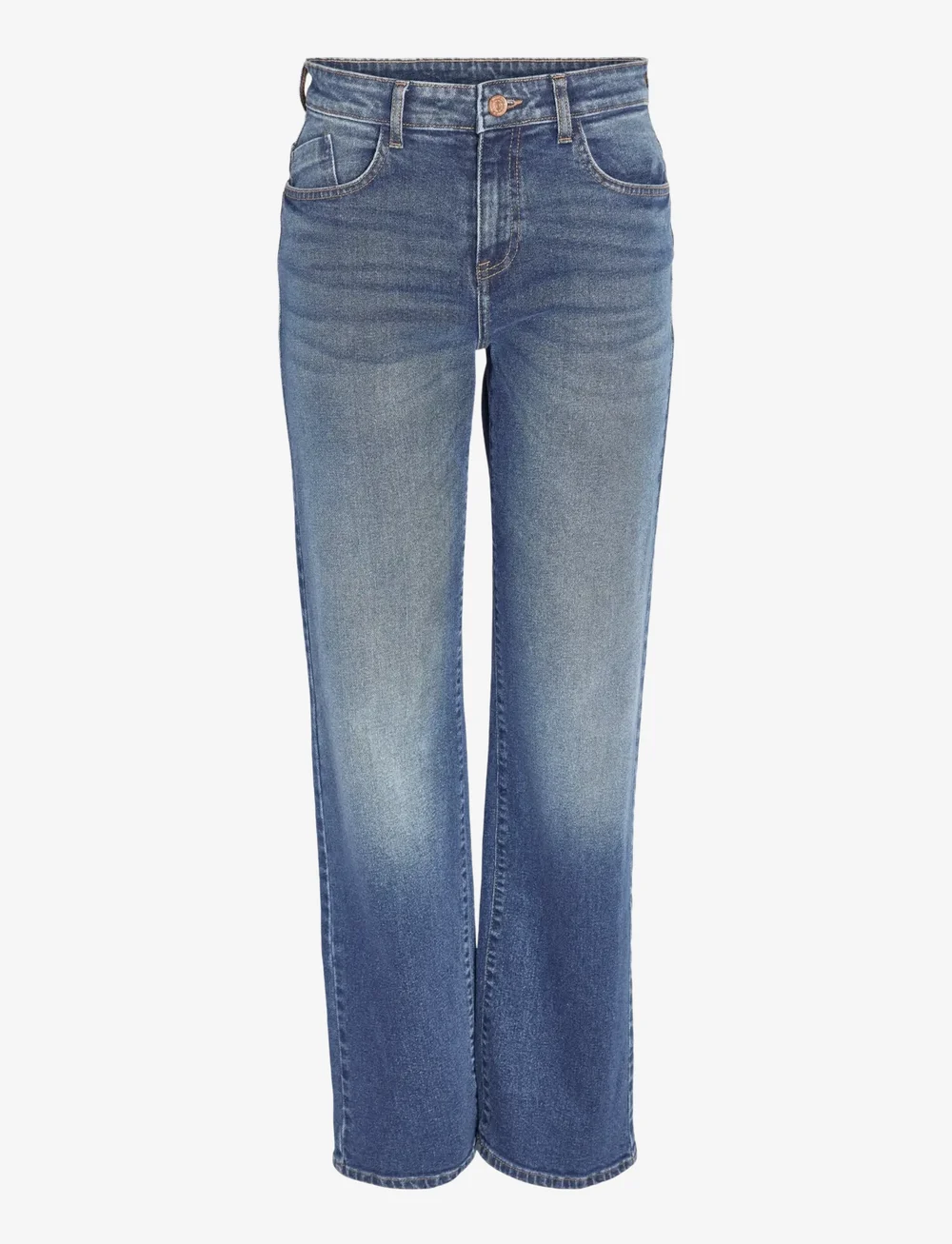 NOISY MAY - NMYOLANDA NW WIDE JEANS AZ308MB FWD NOOS - vide jeans - medium blue denim - 1