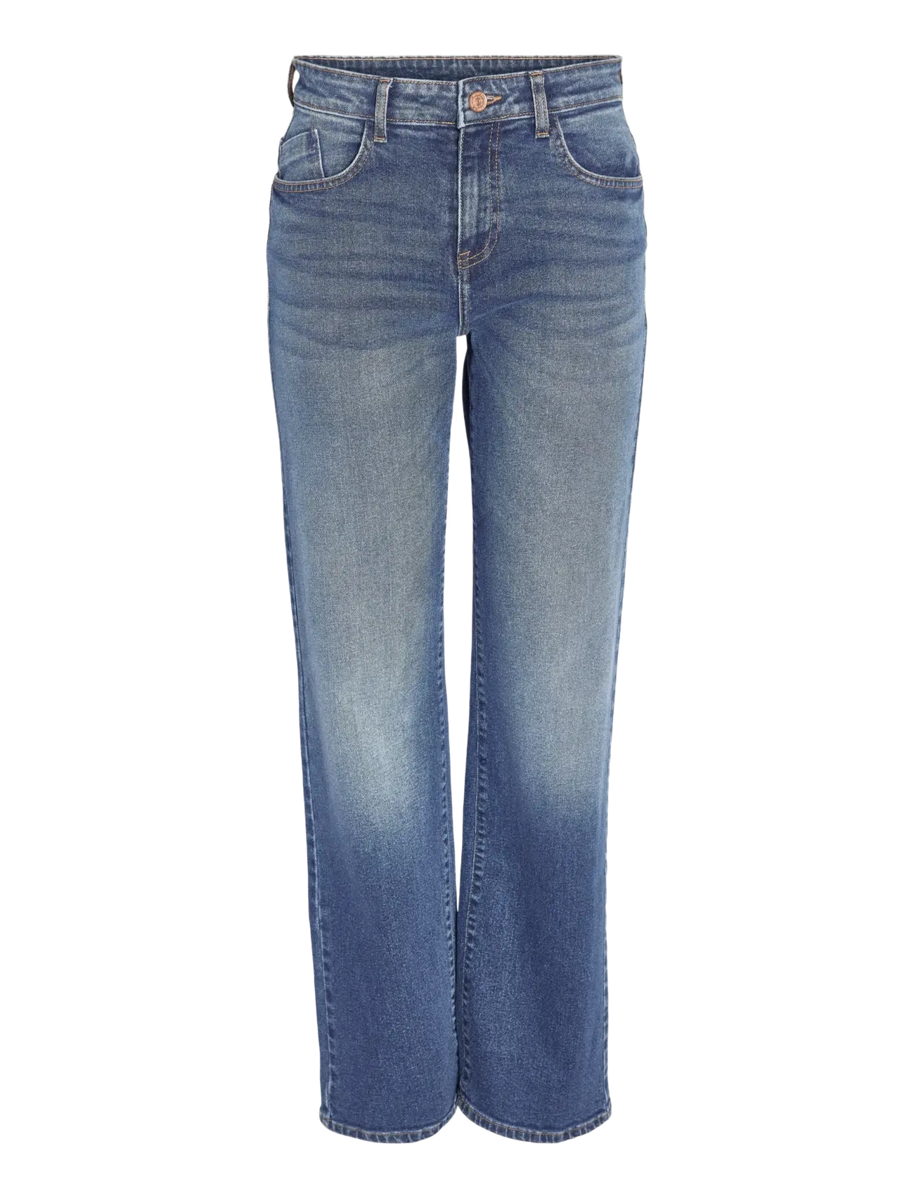 NOISY MAY NMYOLANDA NW WIDE JEANS AZ308MB FWD NOOS - NOISY MAY - MEDIUM BLUE DENIM / blue