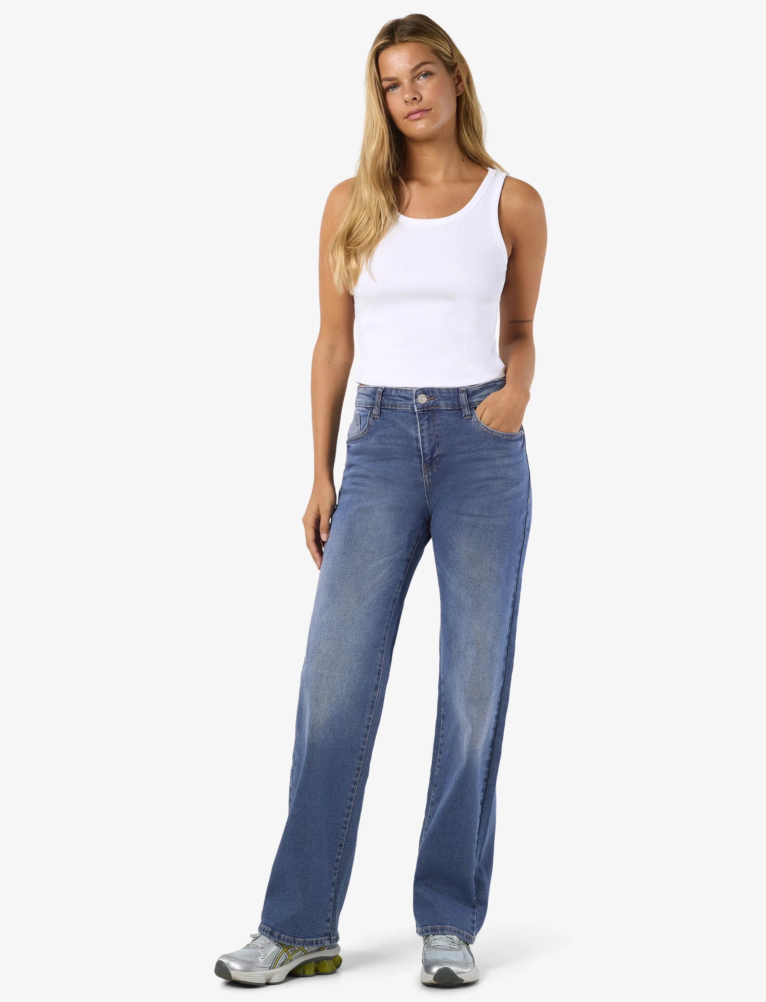NOISY MAY Nmyolanda Nw Wide Jeans Az308Mb Fwd Noos dam – bild 5