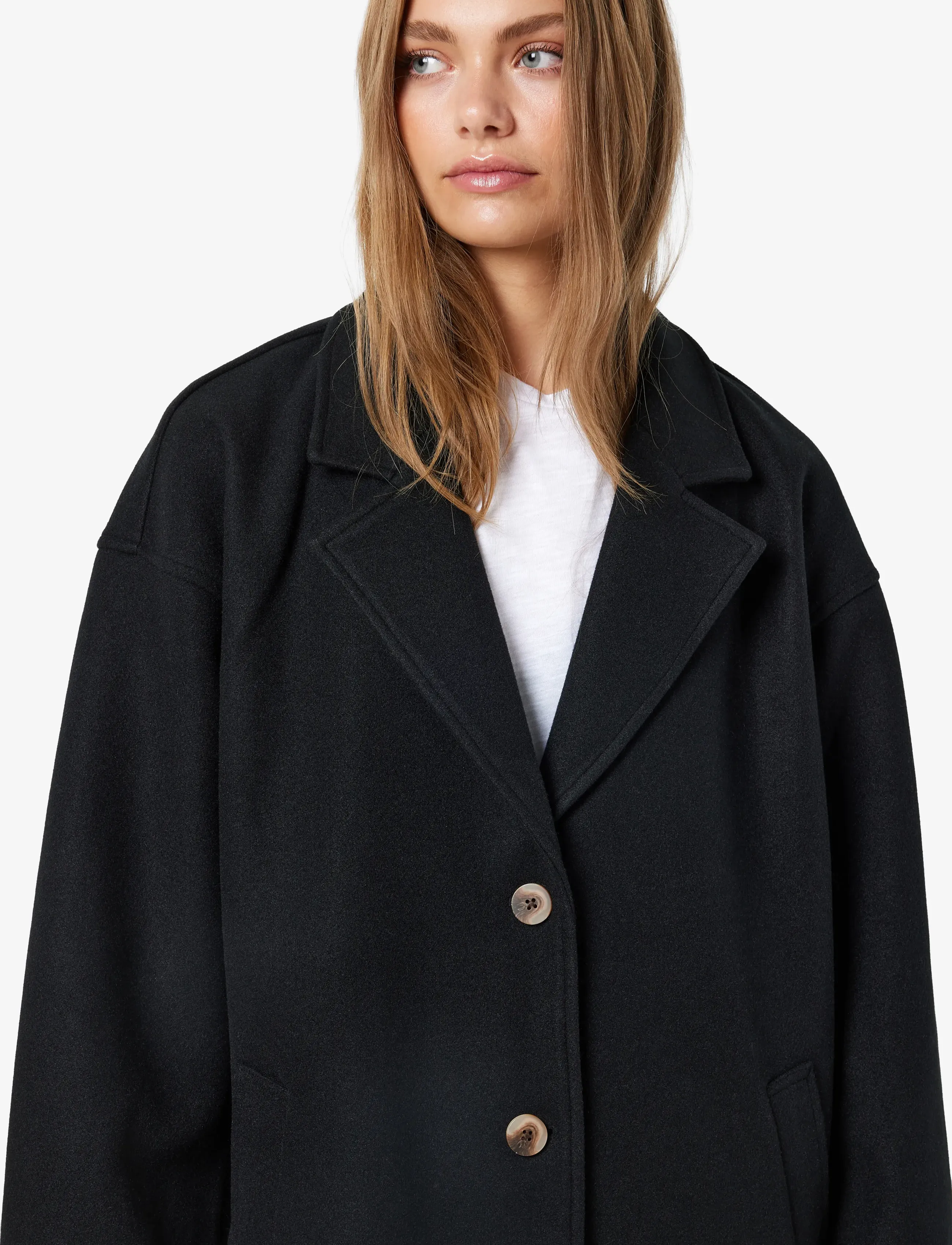 NOISY MAY - NMALICIA LS OVERSIZE BLAZER NOOS - kevyet takit - black - 5