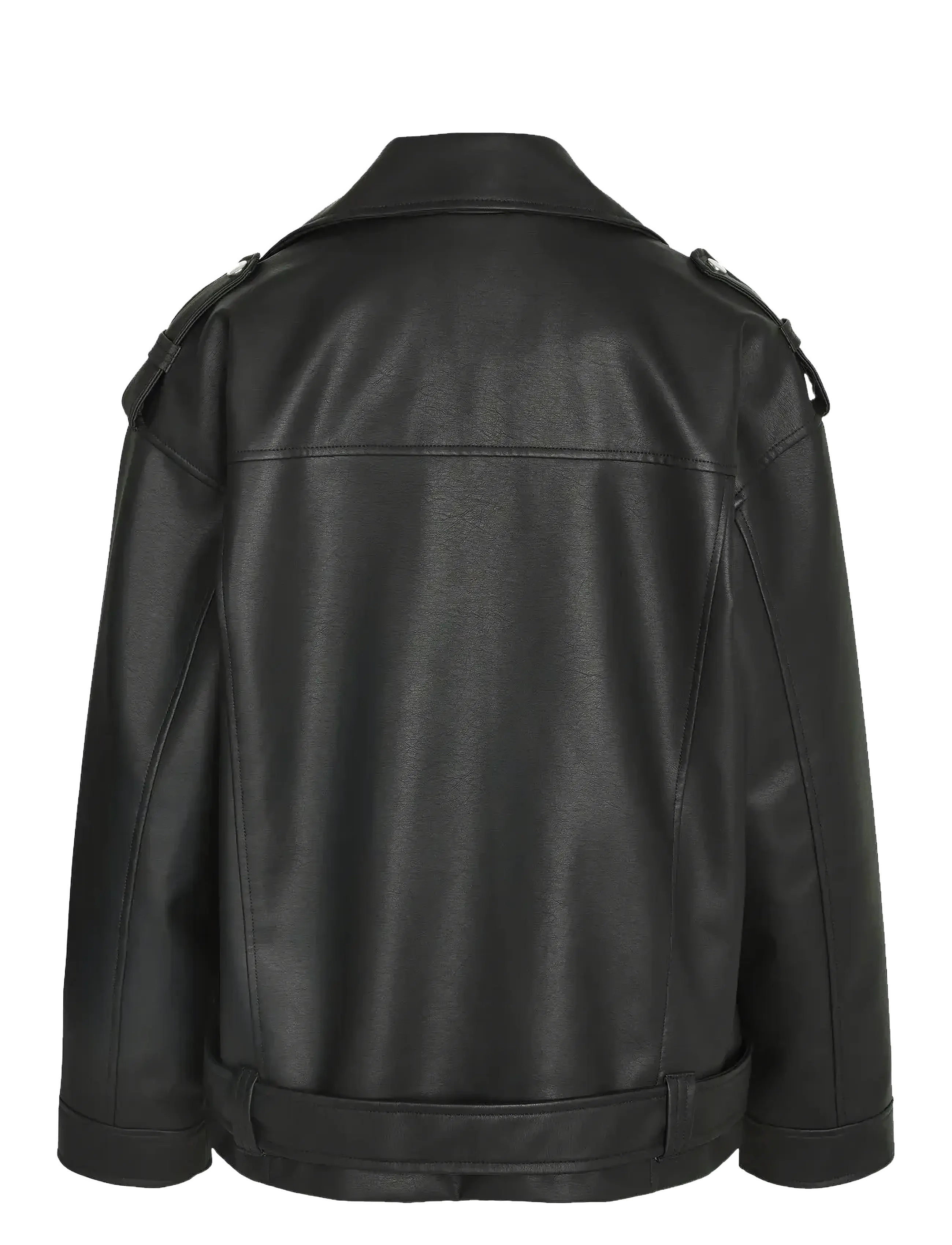 NOISY MAY - NMPAULINA OVERSIZE BIKER JACKET NOOS - spring jackets - black - 2