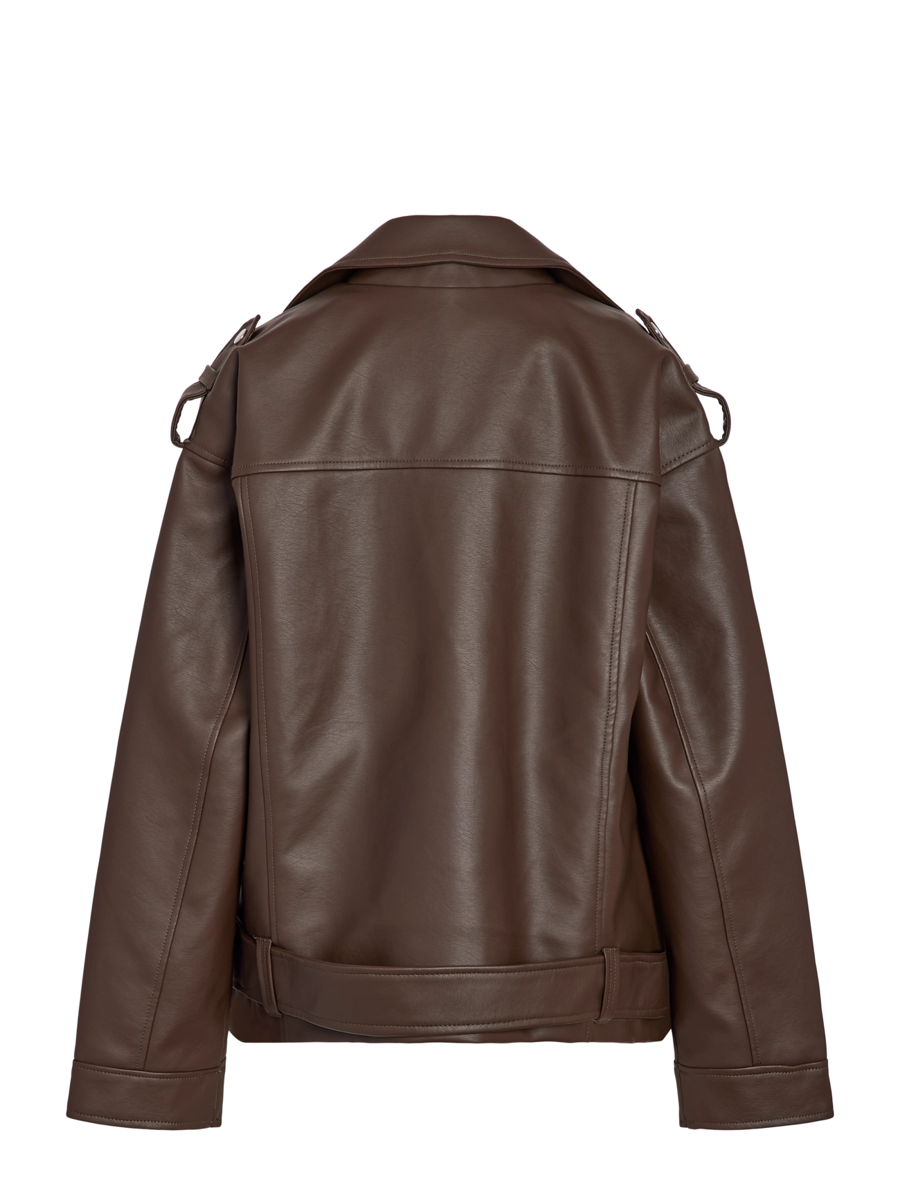 NOISY MAY - NMPAULINA OVERSIZE BIKER JACKET NOOS - vårjackor - demitasse - 2