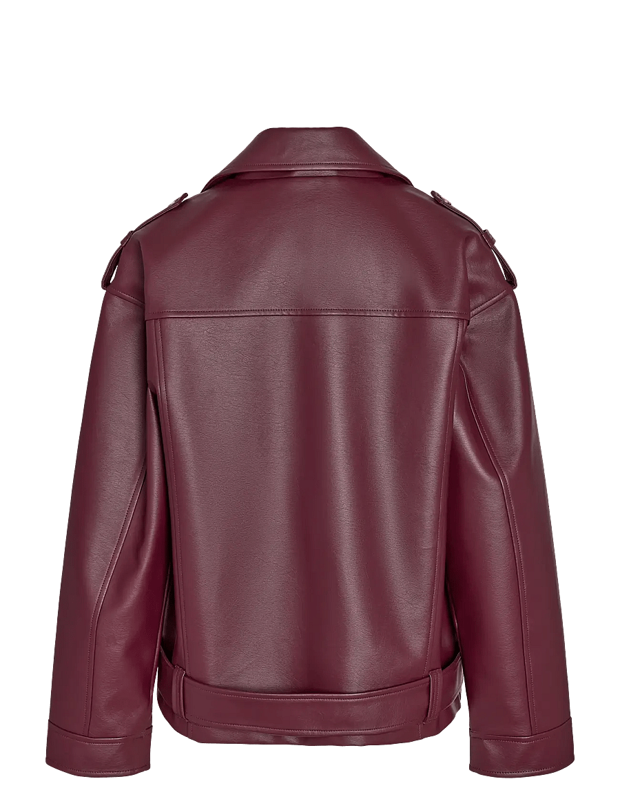 NOISY MAY - NMPAULINA OVERSIZE BIKER JACKET NOOS - frühlingsjacken - fig - 2