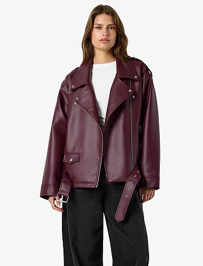 Nmpaulina Oversize Biker Jacket Noos - LæDerjakker