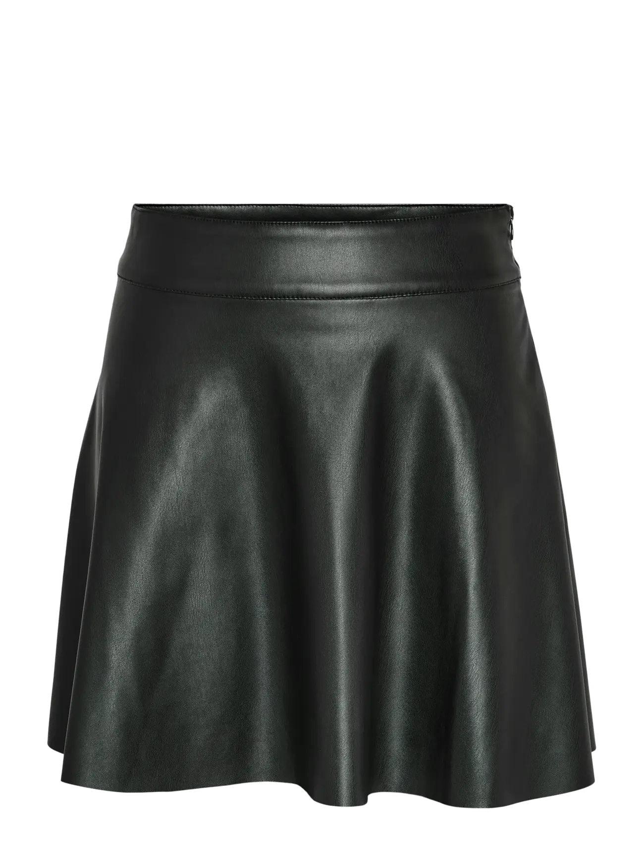 NOISY MAY NMANDY PU HW FLARED SKIRT WVN NOOS - Officewear - BLACK / black
