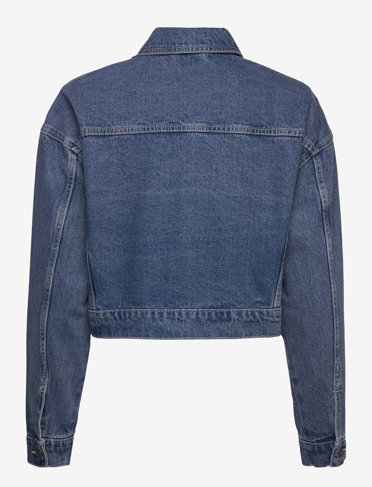 NOISY MAY - NMRONJA L/S CROP DNM JACKET VI433MB NOOS - medium blue denim - 2