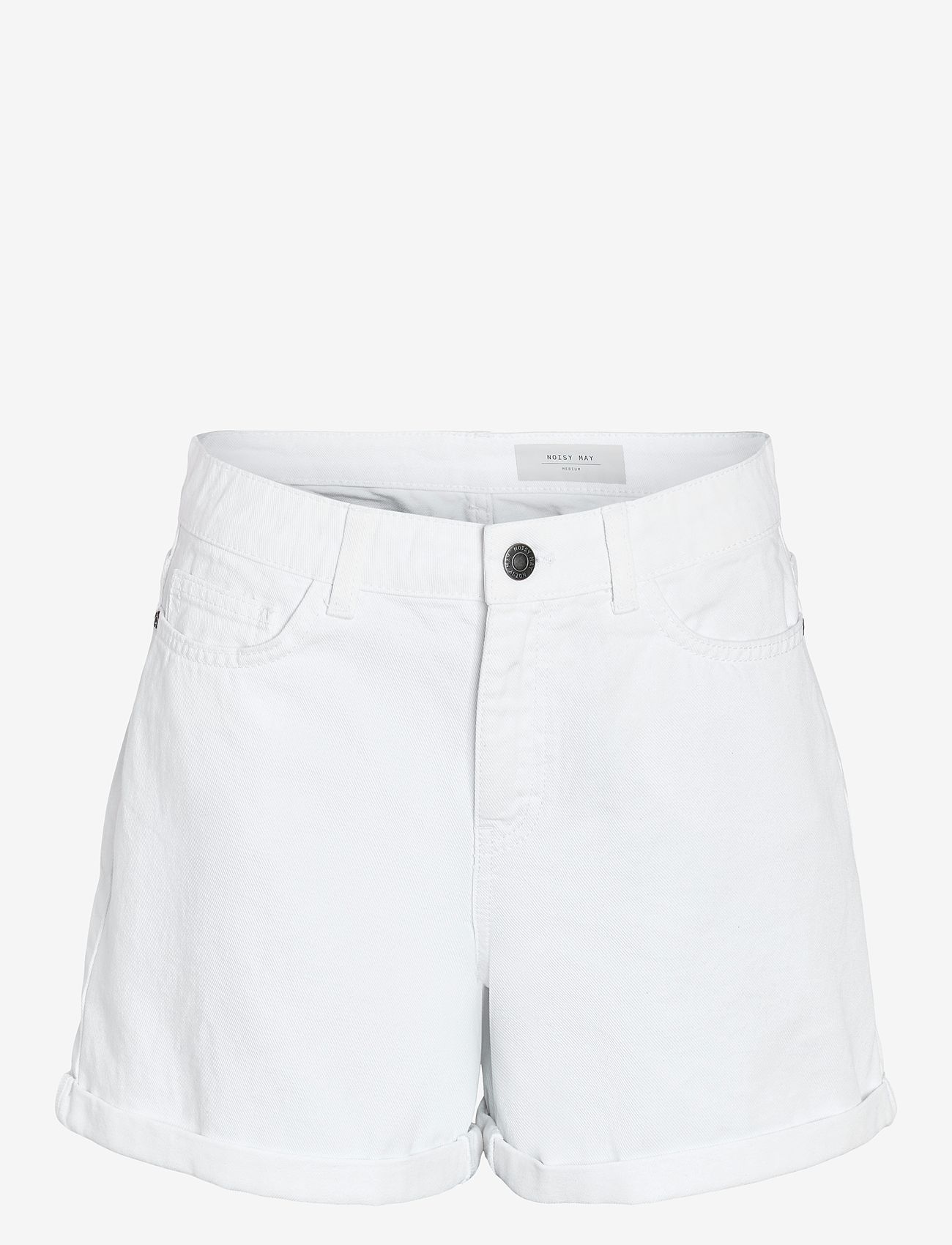 NOISY MAY - NMSMILEY NW SHORTS VI442BW S* - lühikesed teksapüksid - bright white - 1