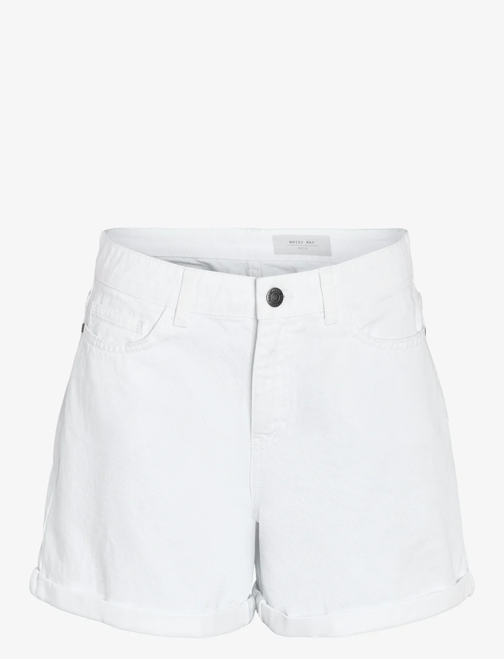 NOISY MAY - NMSMILEY NW SHORTS VI442BW S* - farkkushortsit - bright white - 1