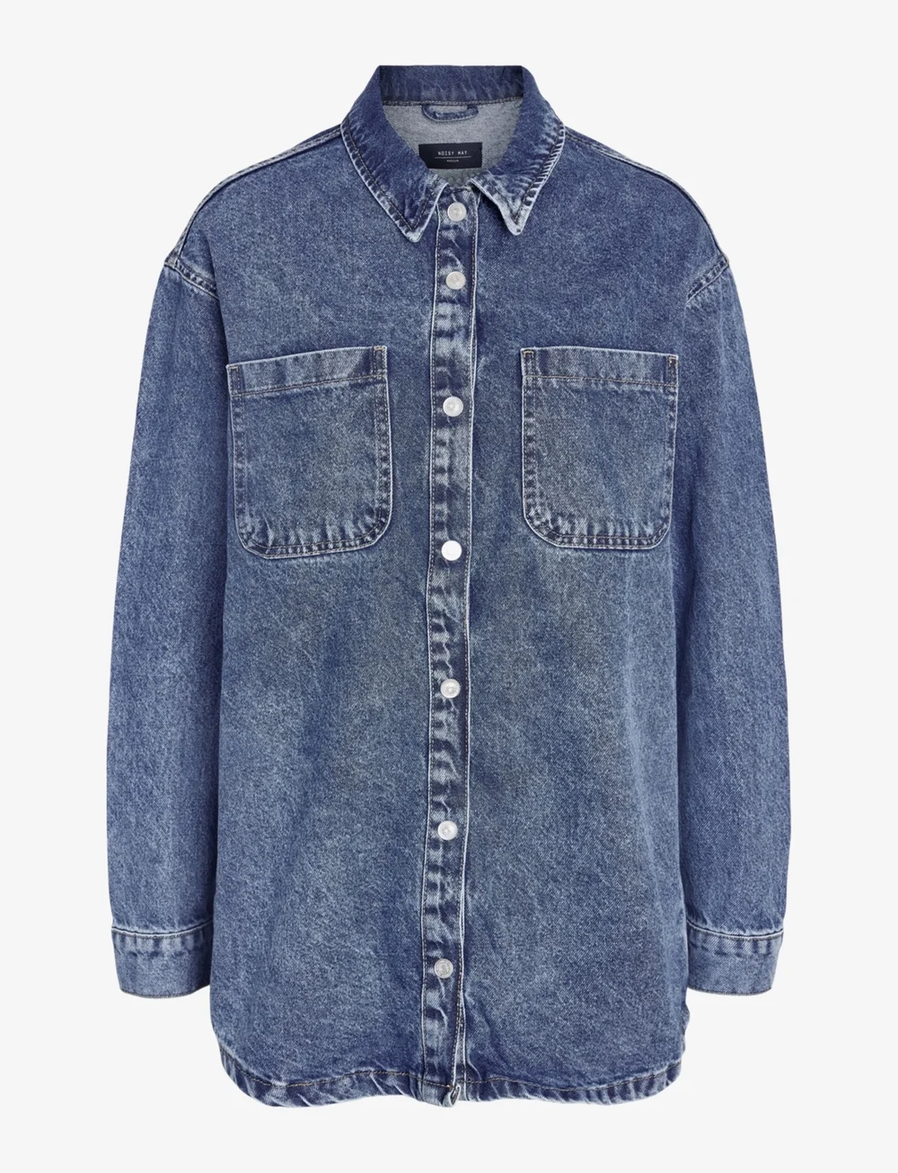 NOISY MAY - NMALVA L/S DENIM SHACKET AZ351MB NOOS - chemises en jeans - medium blue denim - 1