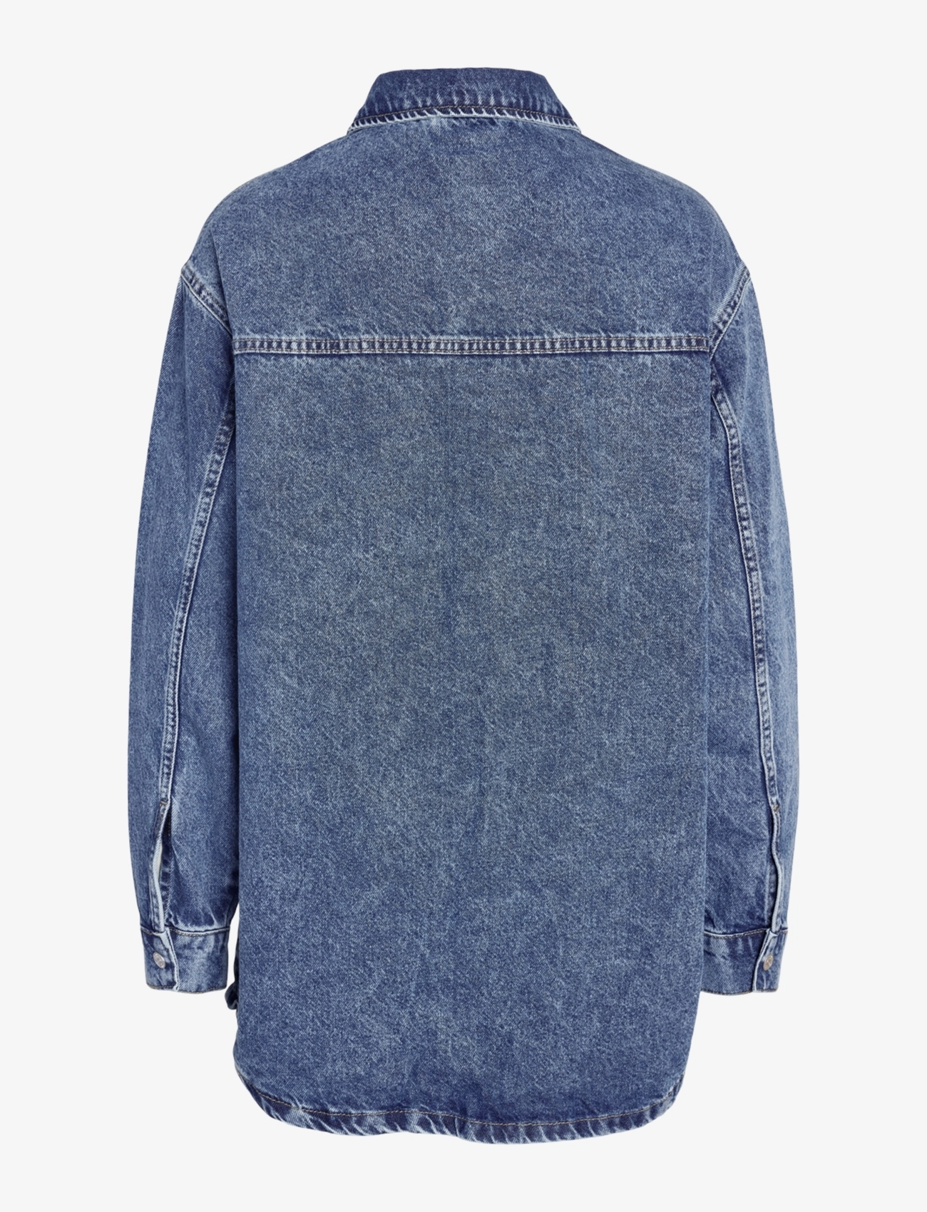 NOISY MAY - NMALVA L/S DENIM SHACKET AZ351MB NOOS - džinsiniai marškiniai - medium blue denim - 2