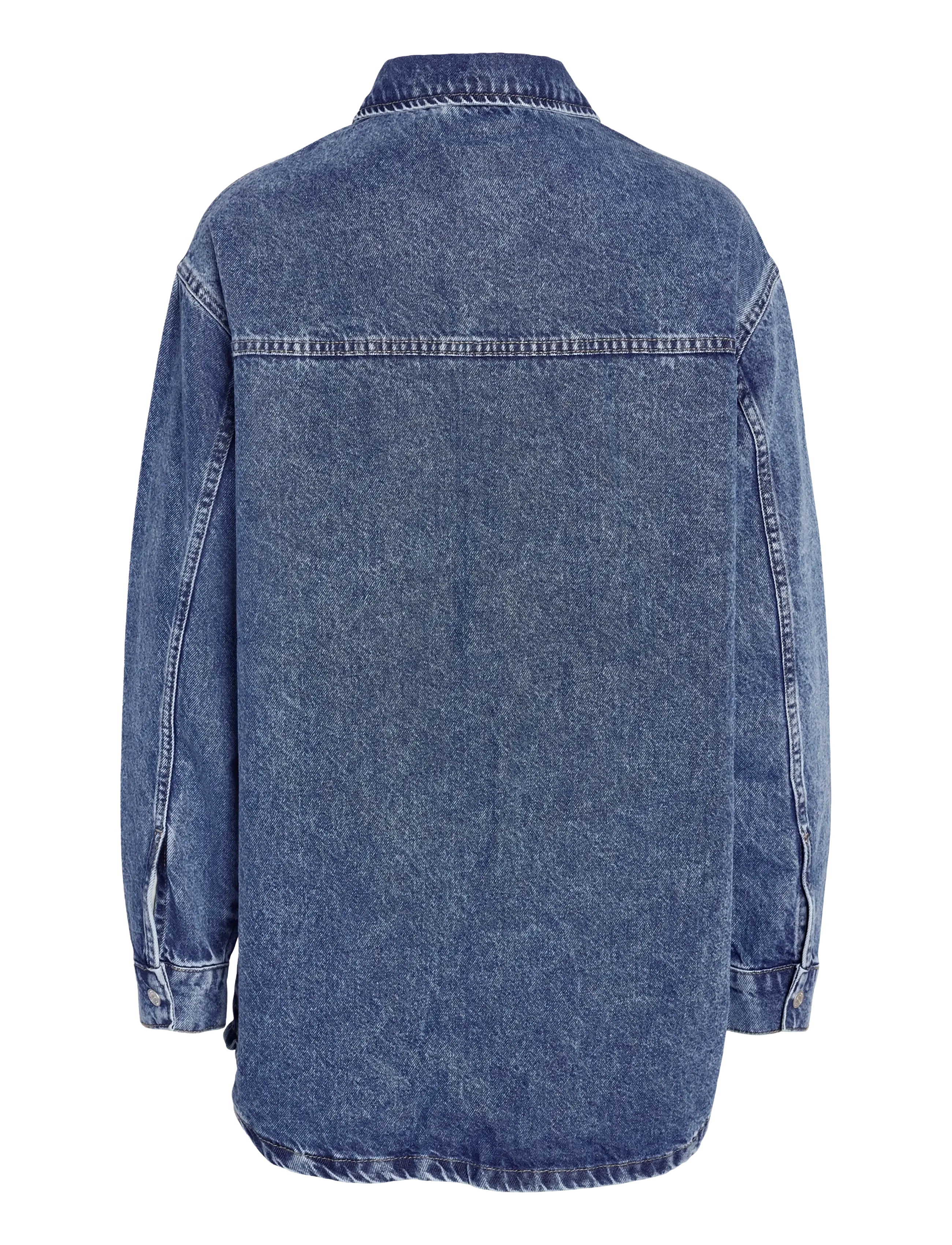 NOISY MAY - NMALVA L/S DENIM SHACKET AZ351MB NOOS - denimskjorter - medium blue denim - 2