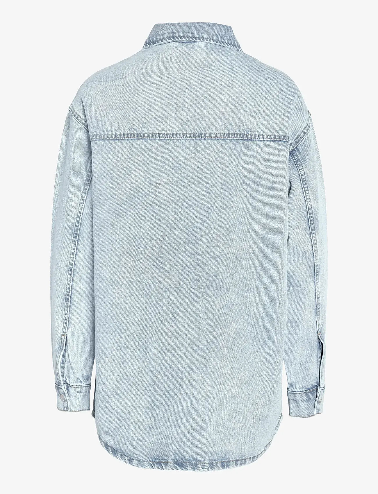 NOISY MAY - NMALVA L/S DENIM SHACKET AZ352LB NOOS - denimskjorter - light blue denim - 2