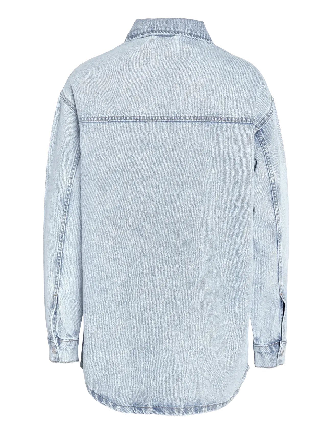 NOISY MAY - NMALVA L/S DENIM SHACKET AZ352LB NOOS - denimskjorter - light blue denim - 2