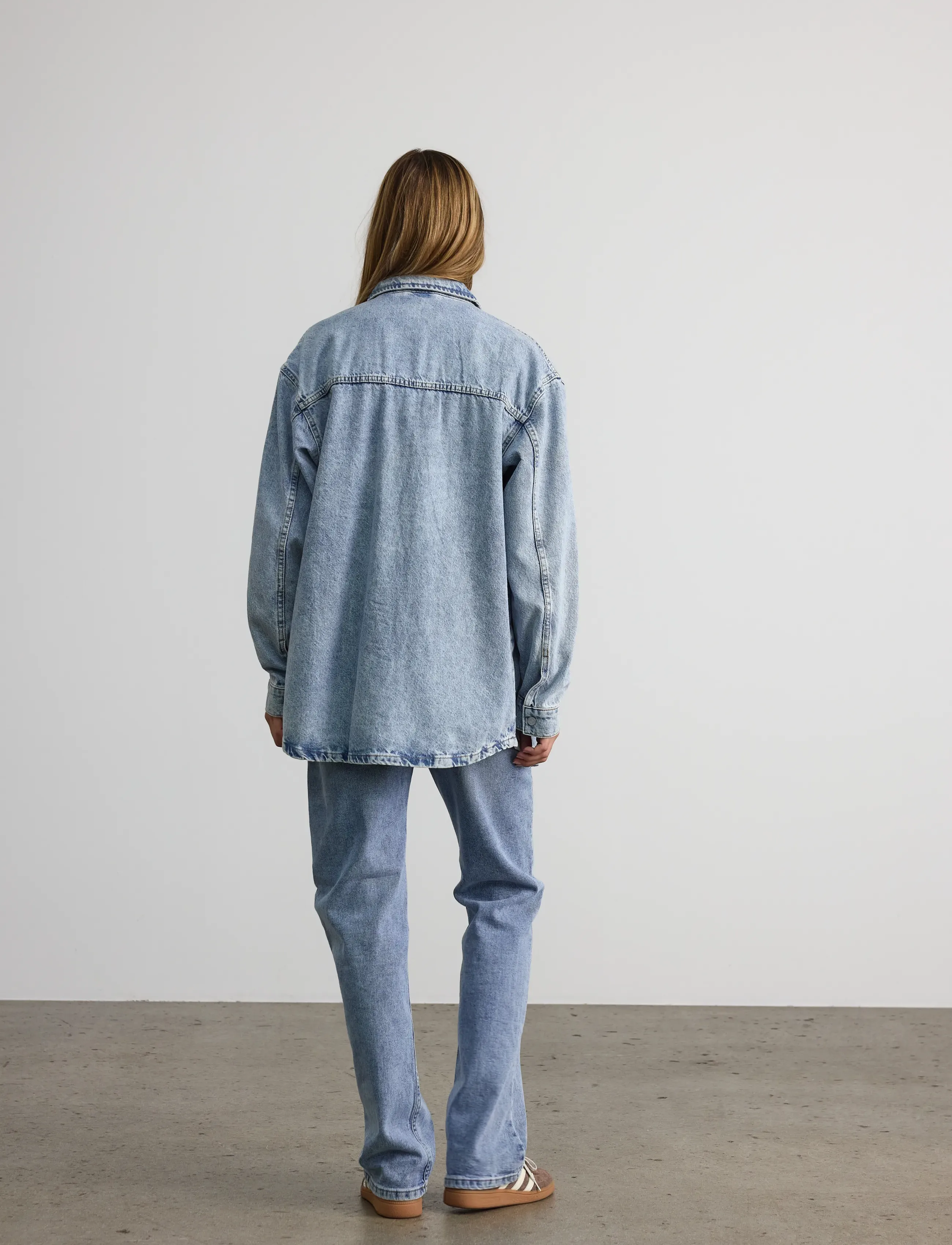 NOISY MAY - NMALVA L/S DENIM SHACKET AZ352LB NOOS - chemises en jeans - light blue denim - 3