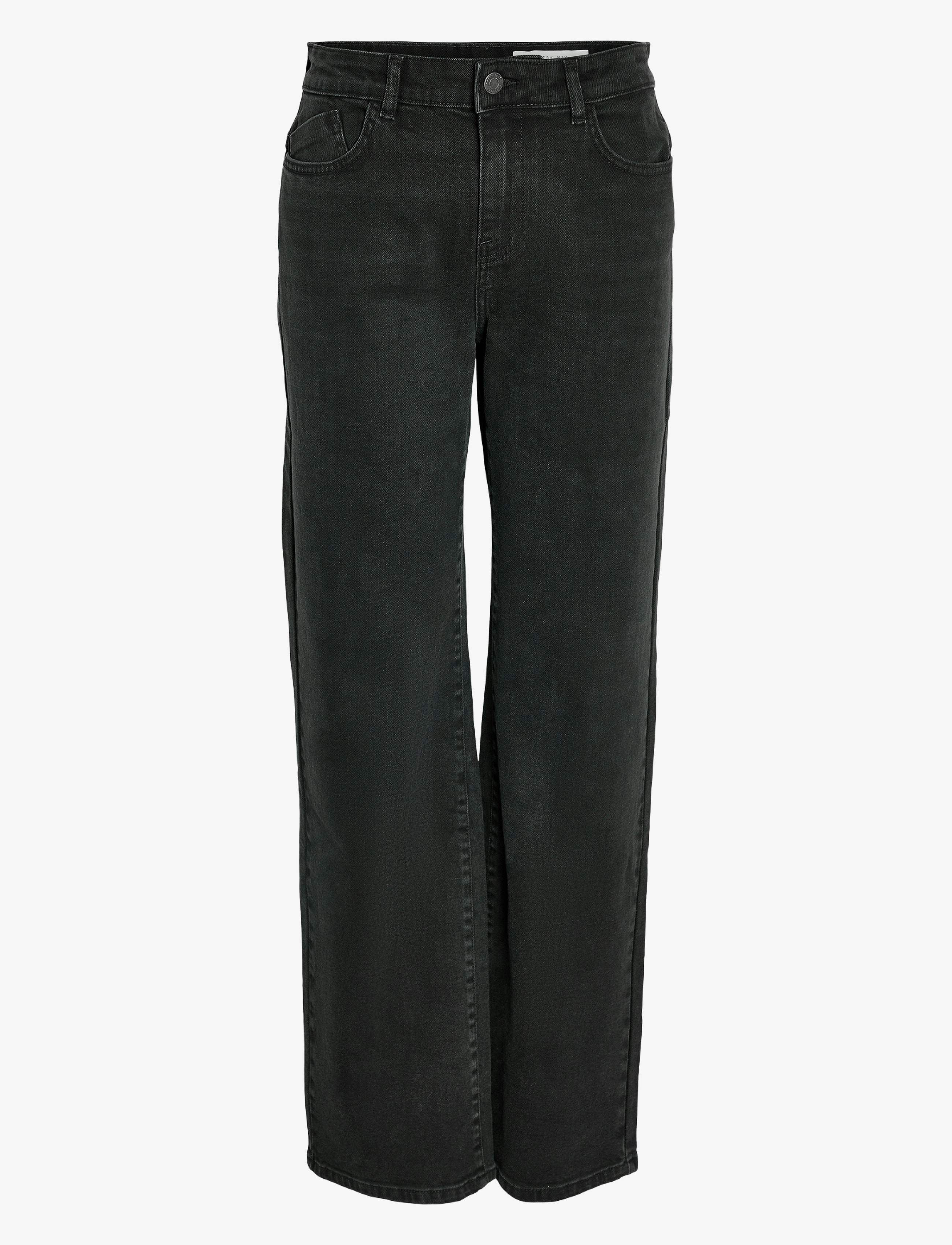 NOISY MAY NMYOLANDA MW WIDE STR BLACK NOOS - Džinsai - BLACK DENIM / black