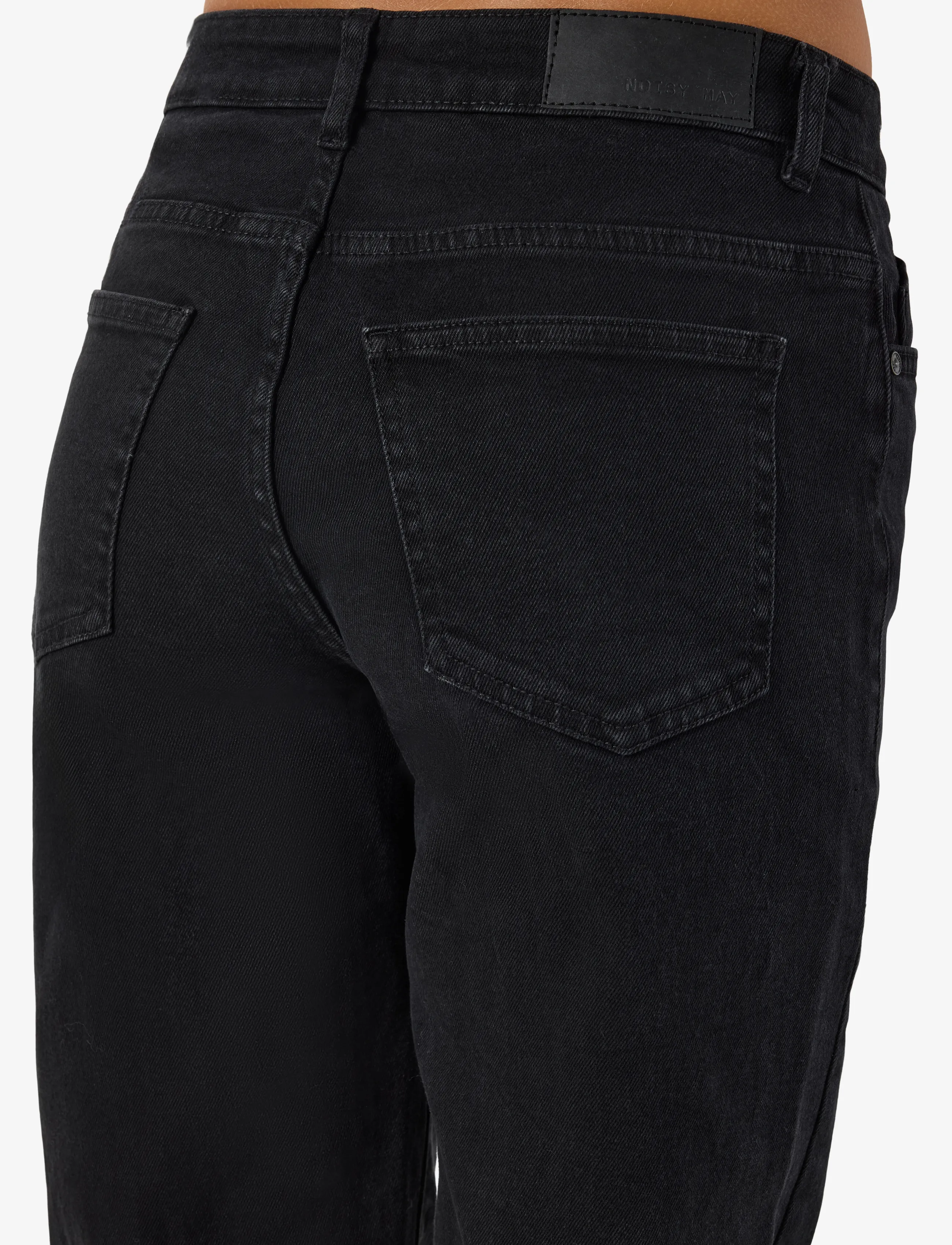 NOISY MAY Nmyolanda Mw Wide Str Black Noos raka jeans dam – bild 5