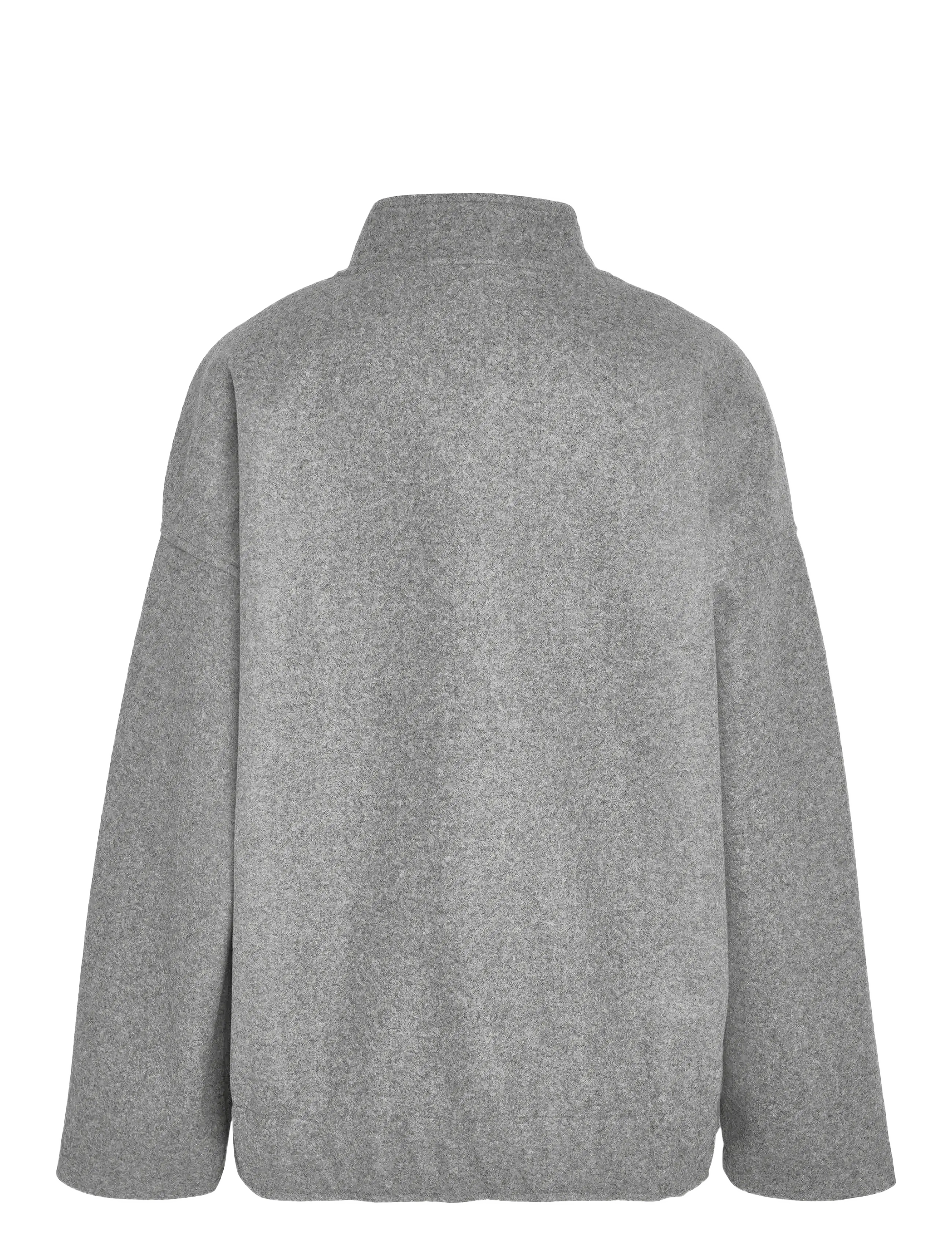NOISY MAY - NMHALSTON L/S BOMBER JACKET NOOS - lette jakker - light grey melange - 2