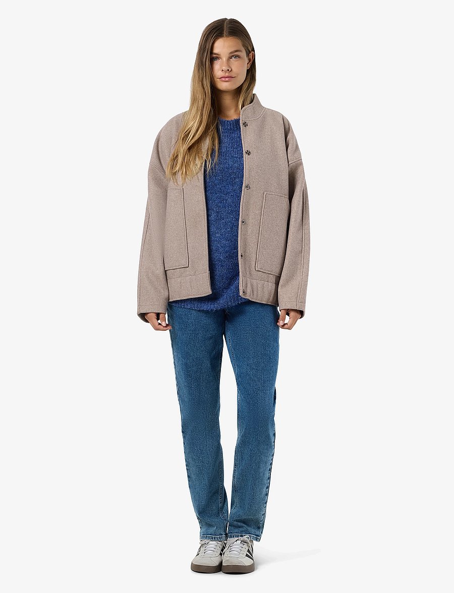 NOISY MAY - NMHALSTON L/S BOMBER JACKET NOOS - Õhukesed jakid - nomad - 3