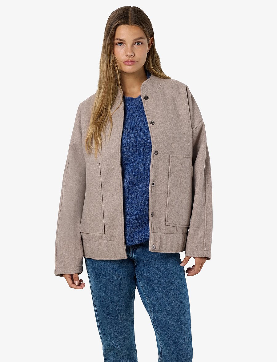 NOISY MAY - NMHALSTON L/S BOMBER JACKET NOOS - Õhukesed jakid - nomad - 4