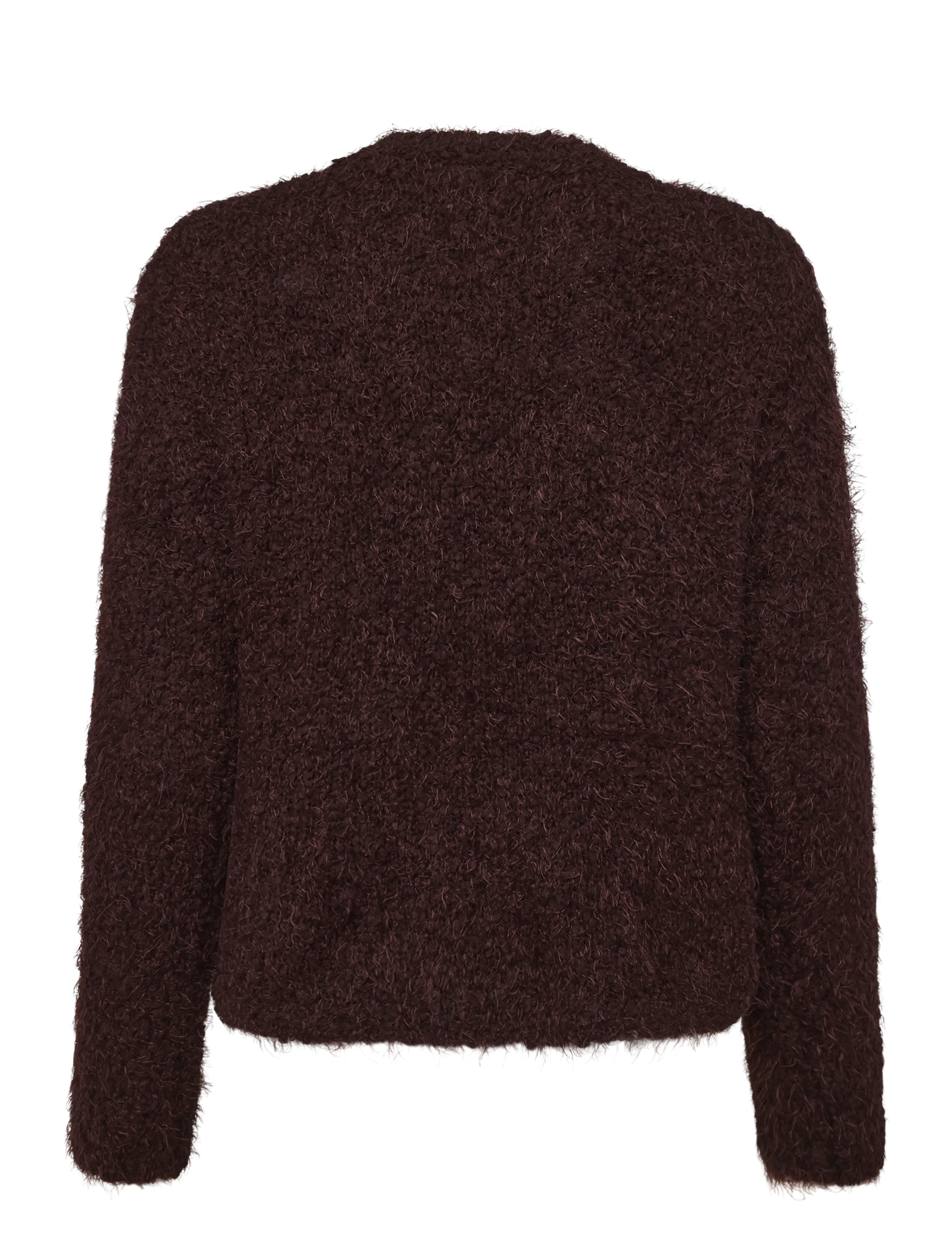 NOISY MAY - NMSASSY L/S O-NECK KNIT NOOS - autumn clothing - chocolate plum - 2