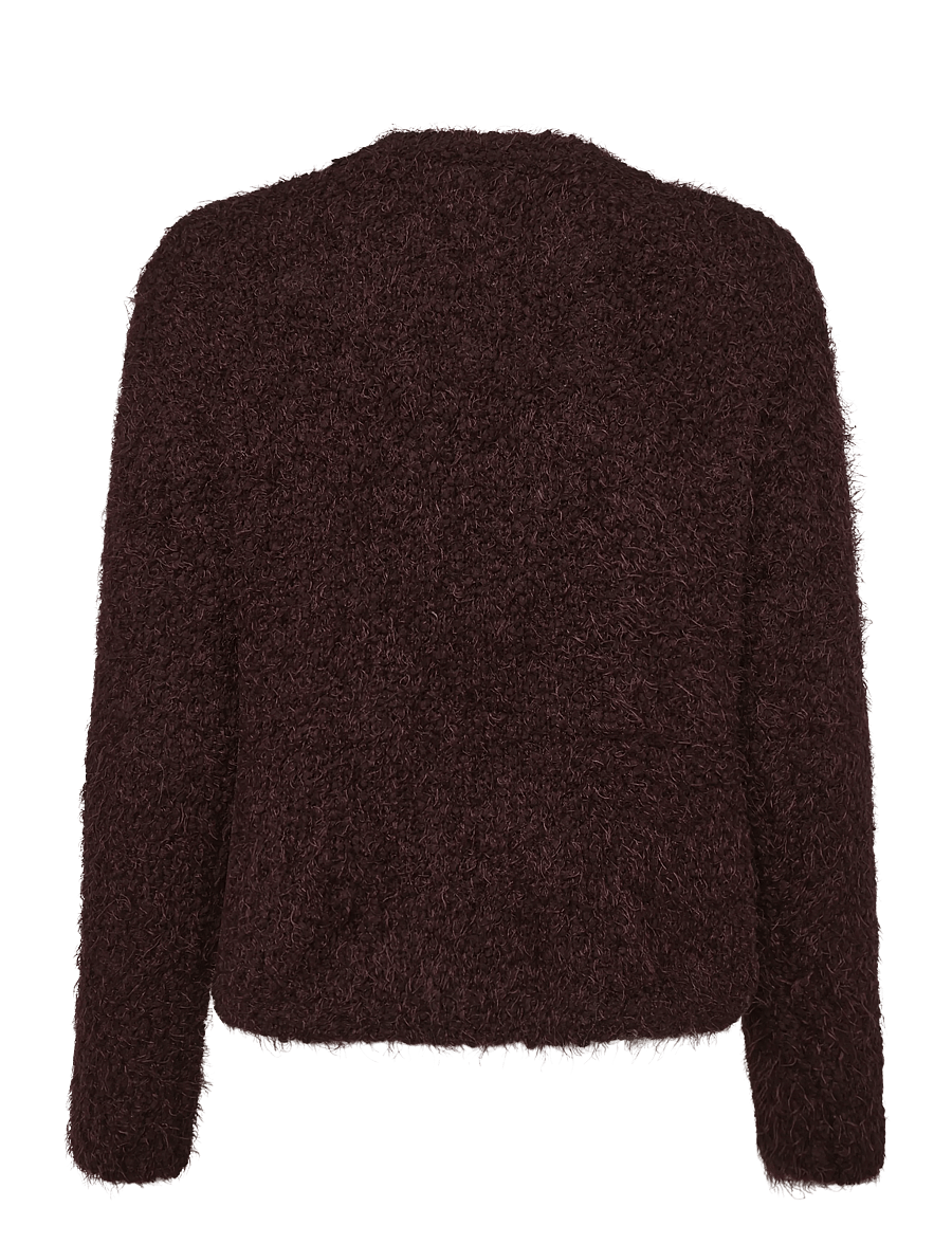 NOISY MAY - NMSASSY L/S O-NECK KNIT NOOS - pullover - chocolate plum - 2