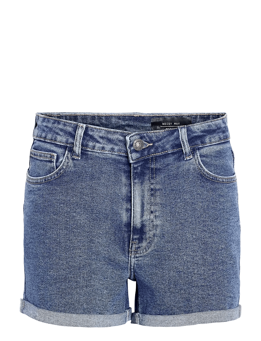 NOISY MAY - NMMONI HW DNM SHORTS AZ358MB NOOS - jeansshorts - medium blue denim - 1
