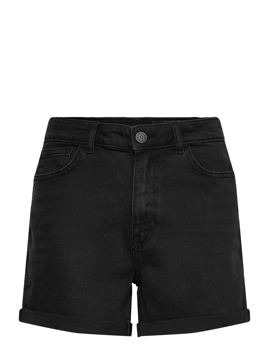 NOISY MAY - NMMONI HW DNM SHORTS AZ360BL NOOS - jeansshorts - black denim - 1