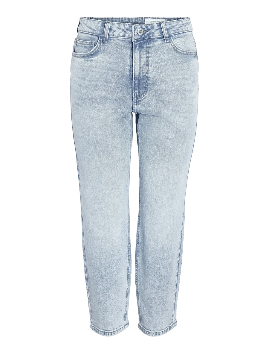NOISY MAY - NMMONI HW ST ANK JEANS AZ359LB NOOS - slim-fit-jeans - light blue denim - 1