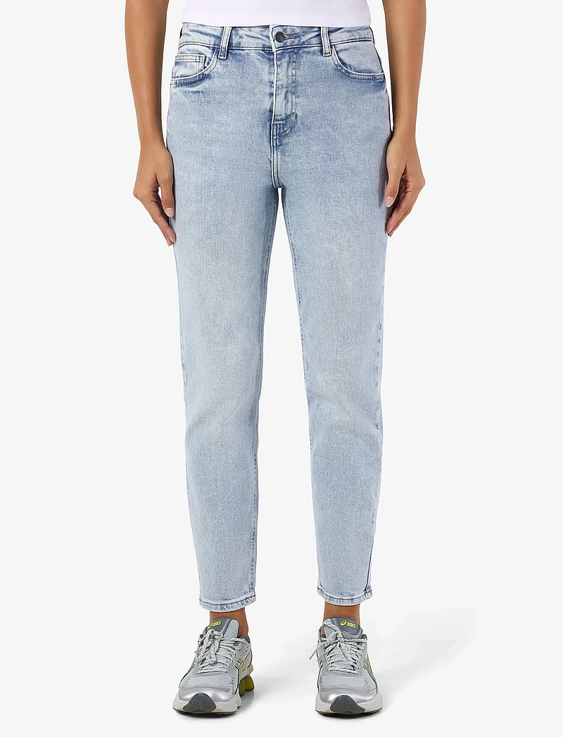 NOISY MAY - NMMONI HW ST ANK JEANS AZ359LB FWD NOOS - kitsad teksad - light blue denim - 0