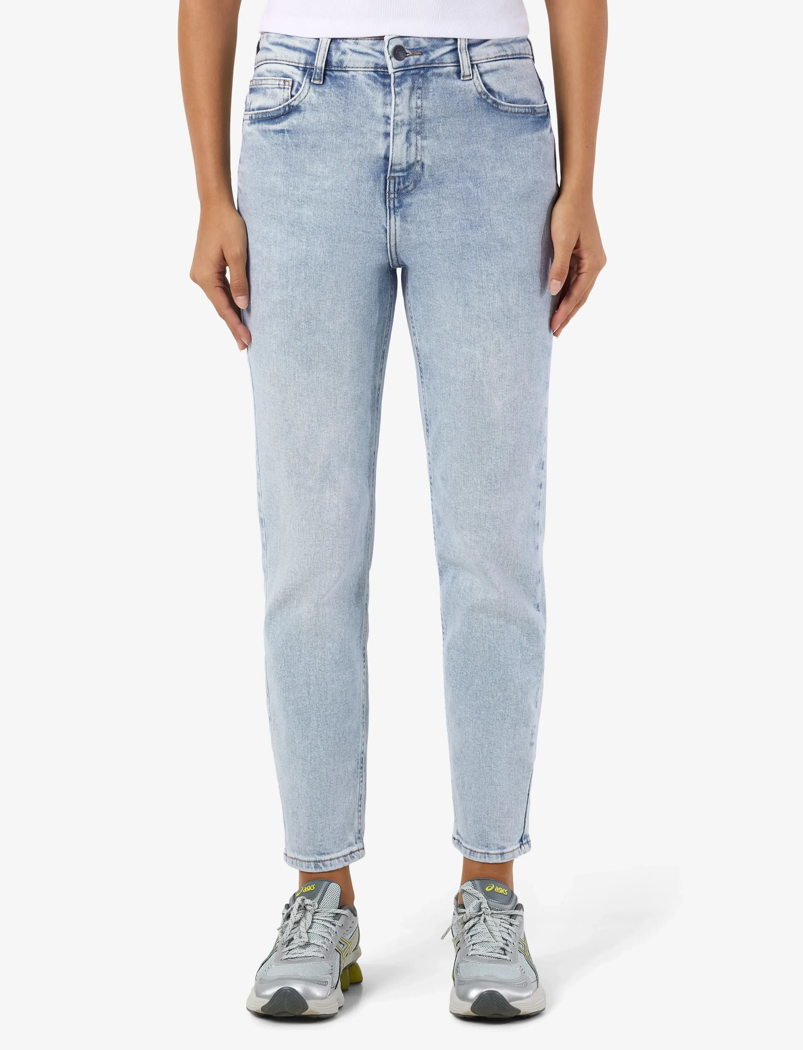 NOISY MAY NMMONI HW ST ANK JEANS AZ359LB NOOS - Slim jeans - LIGHT BLUE DENIM / blue