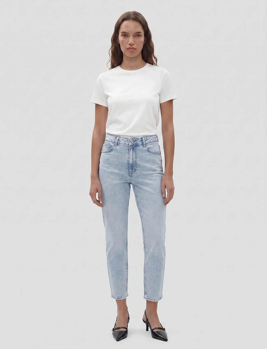 NOISY MAY - NMMONI HW ST ANK JEANS AZ359LB NOOS - slim-fit-jeans - light blue denim - 4