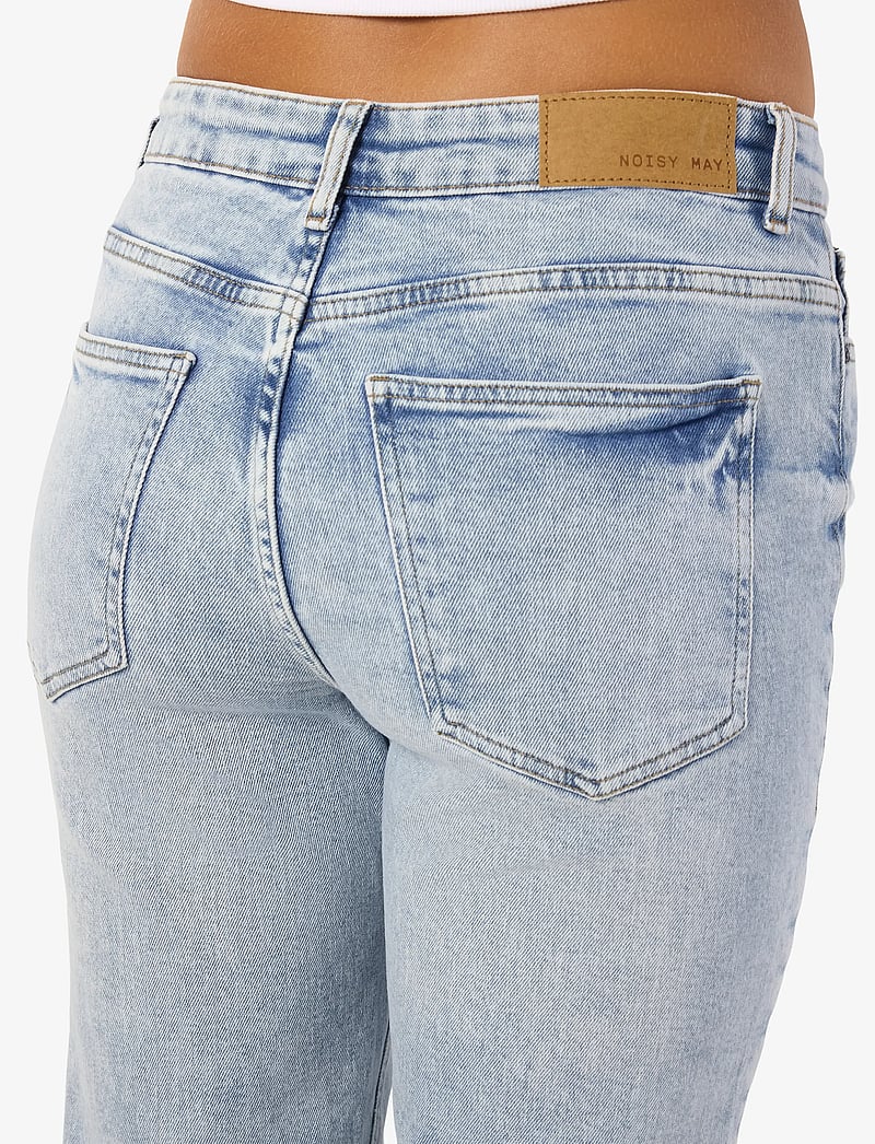 NOISY MAY - NMMONI HW ST ANK JEANS AZ359LB FWD NOOS - kitsad teksad - light blue denim - 5