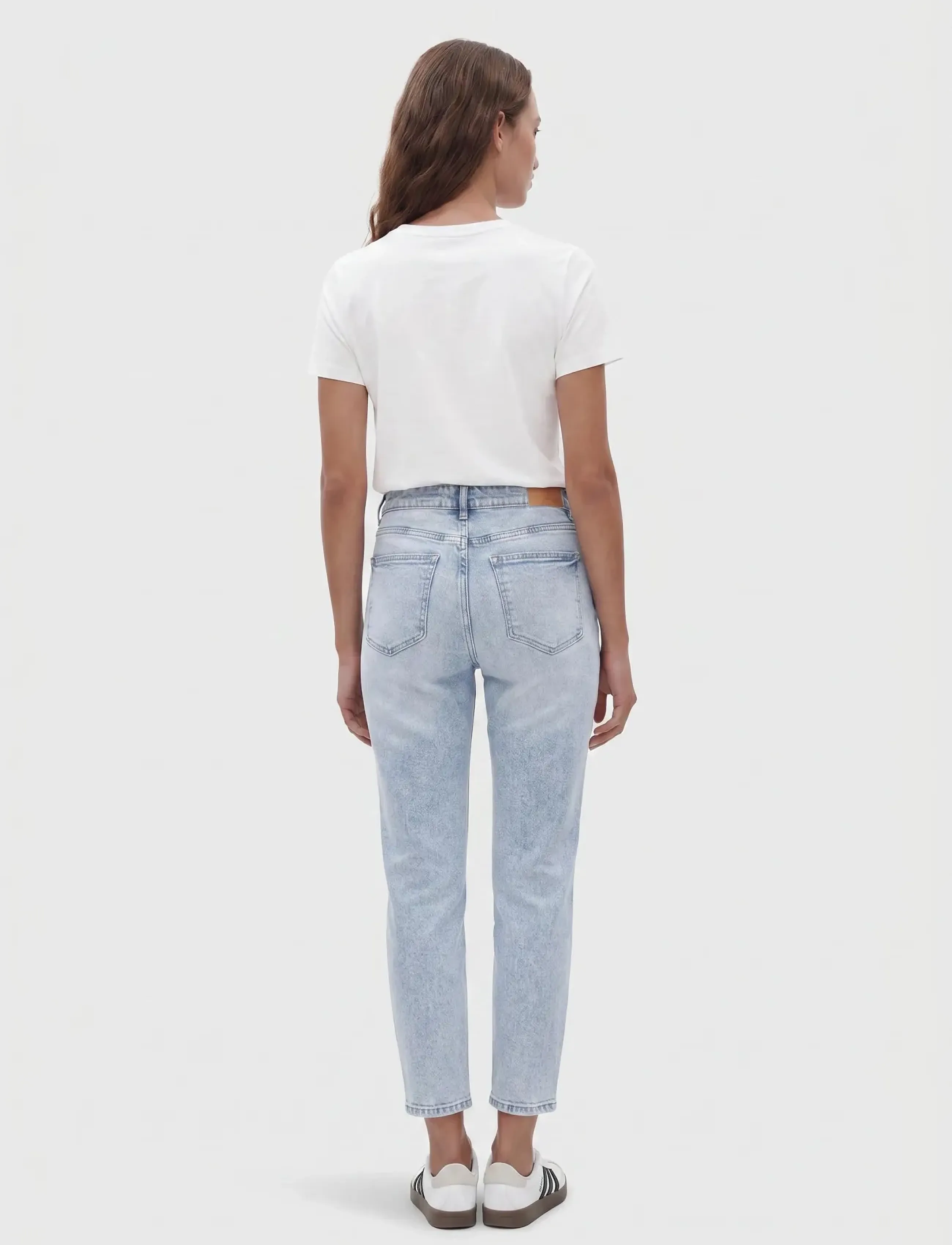 NOISY MAY - NMMONI HW ST ANK JEANS AZ359LB NOOS - slim-fit-jeans - light blue denim - 5