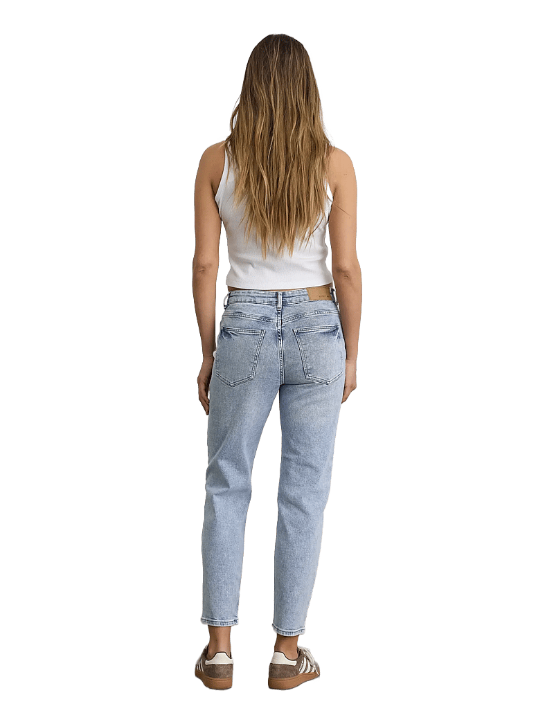NOISY MAY - NMMONI HW ST ANK JEANS AZ359LB FWD NOOS - kitsad teksad - light blue denim - 3