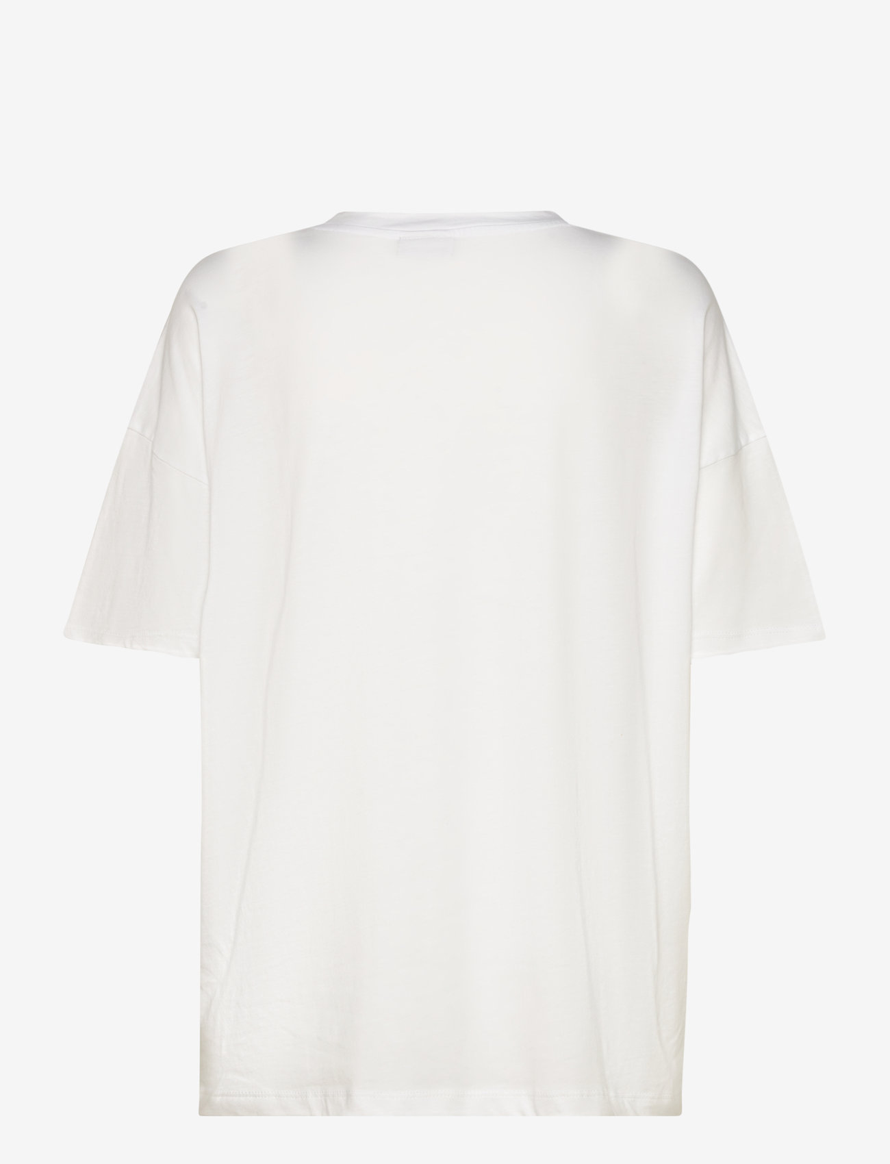 NOISY MAY - NMIDA S/S PIZZA T-SHIRT FWD LAB - t-shirts - bright white - 1