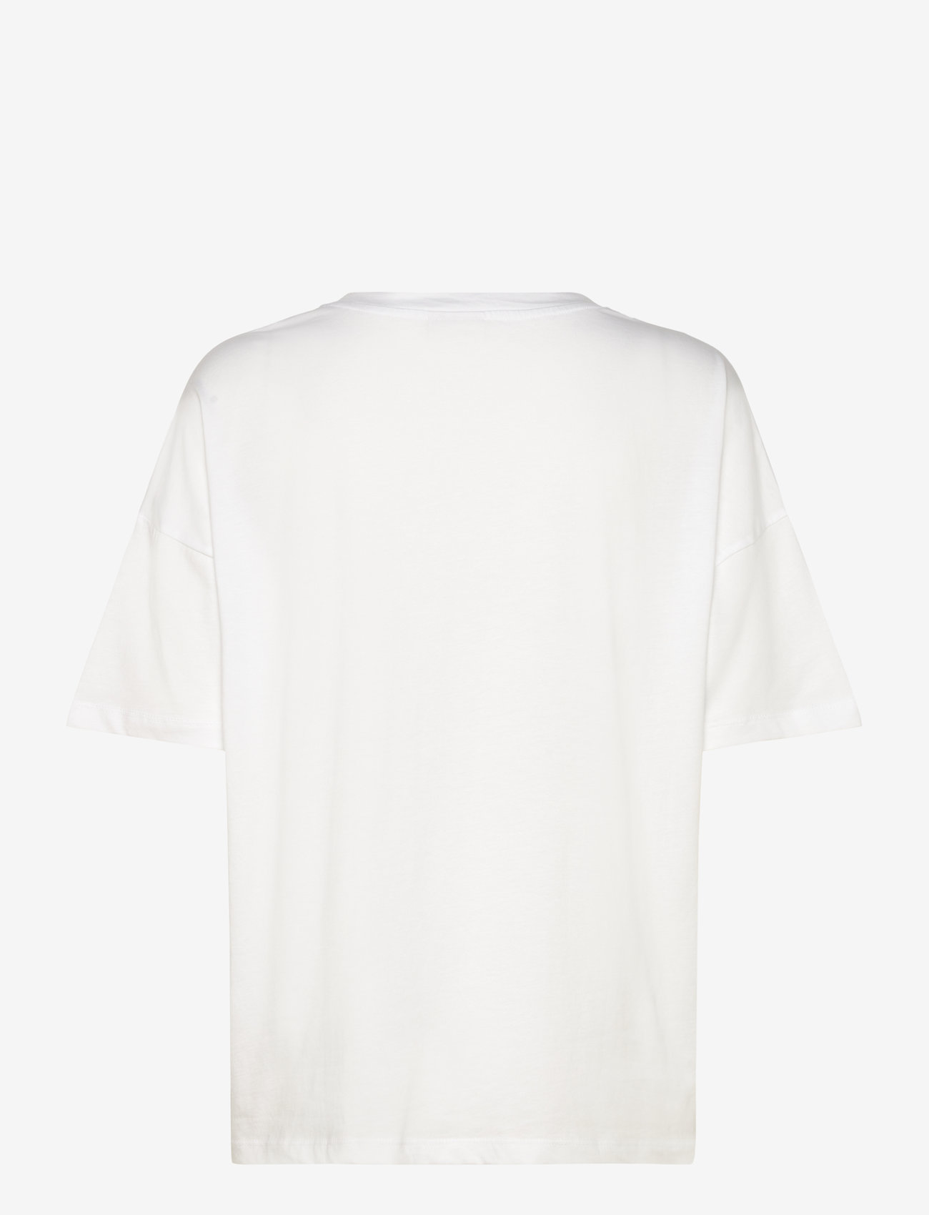 NOISY MAY - NMIDA S/S PIZZA T-SHIRT FWD LAB - t-shirts - bright white - 1