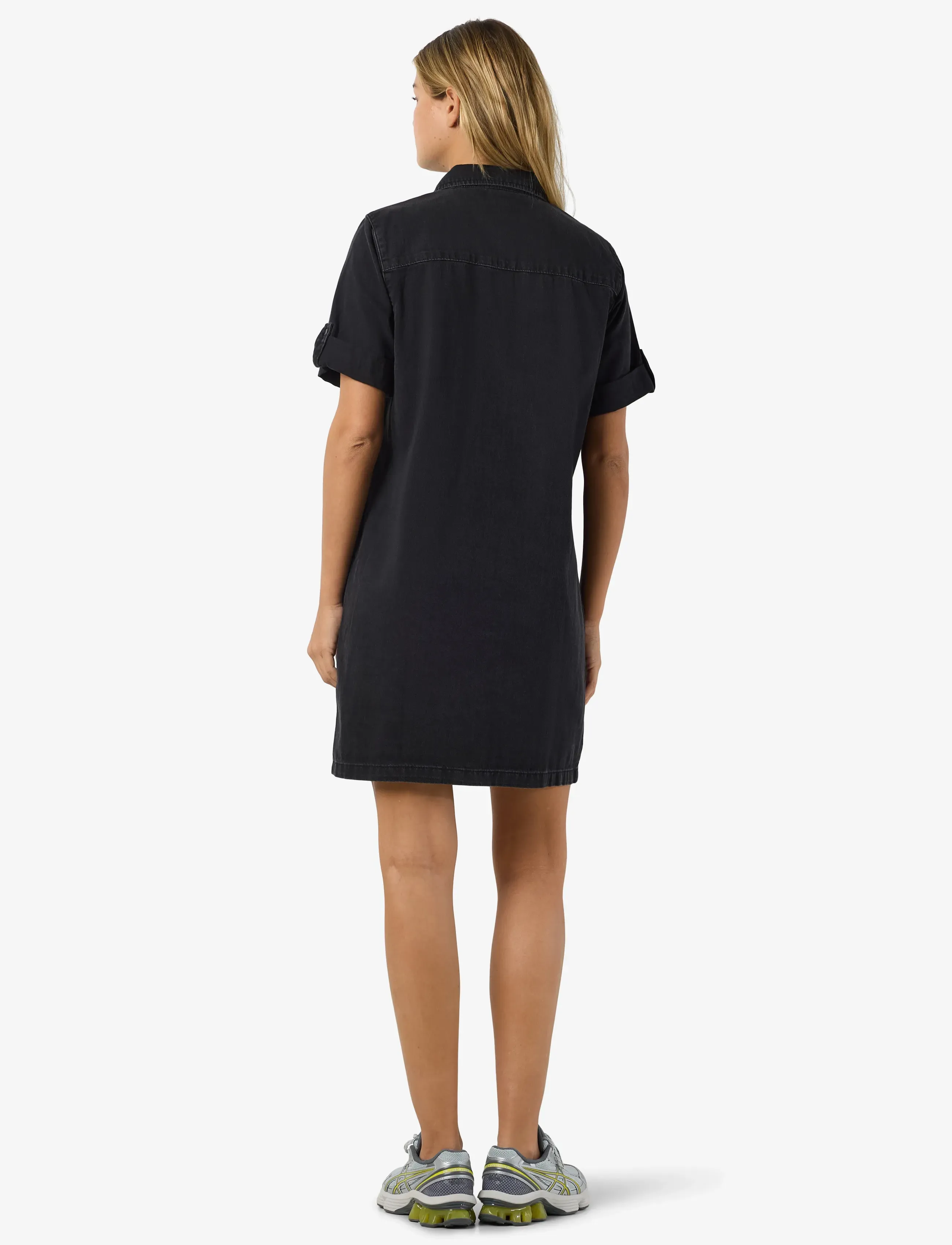 NOISY MAY - NMNEW SIGNE S/S DENIM DRESS VI001BL NOOS - jeanskleider - black - 3