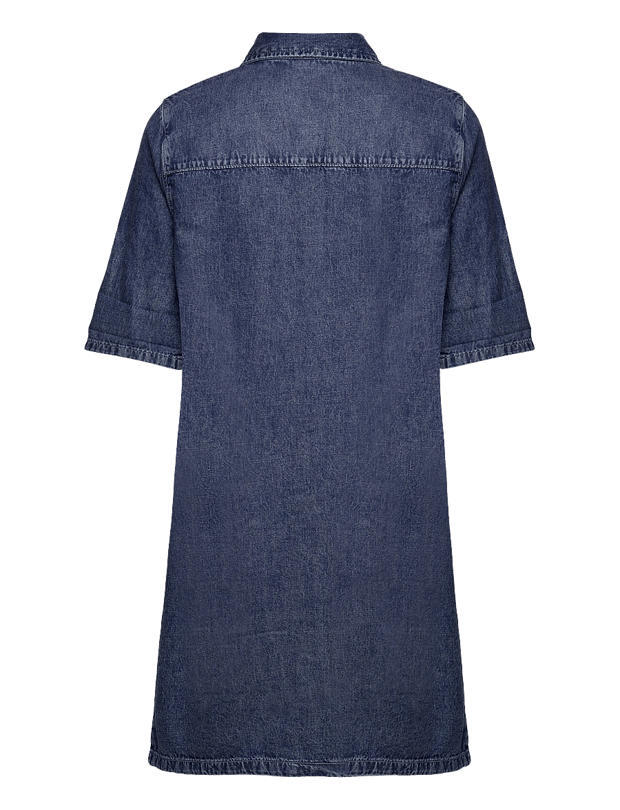 NOISY MAY - NMNEW SIGNE S/S DENIM DRESS VI002MB NOOS - hemdkleider - medium blue denim - 2