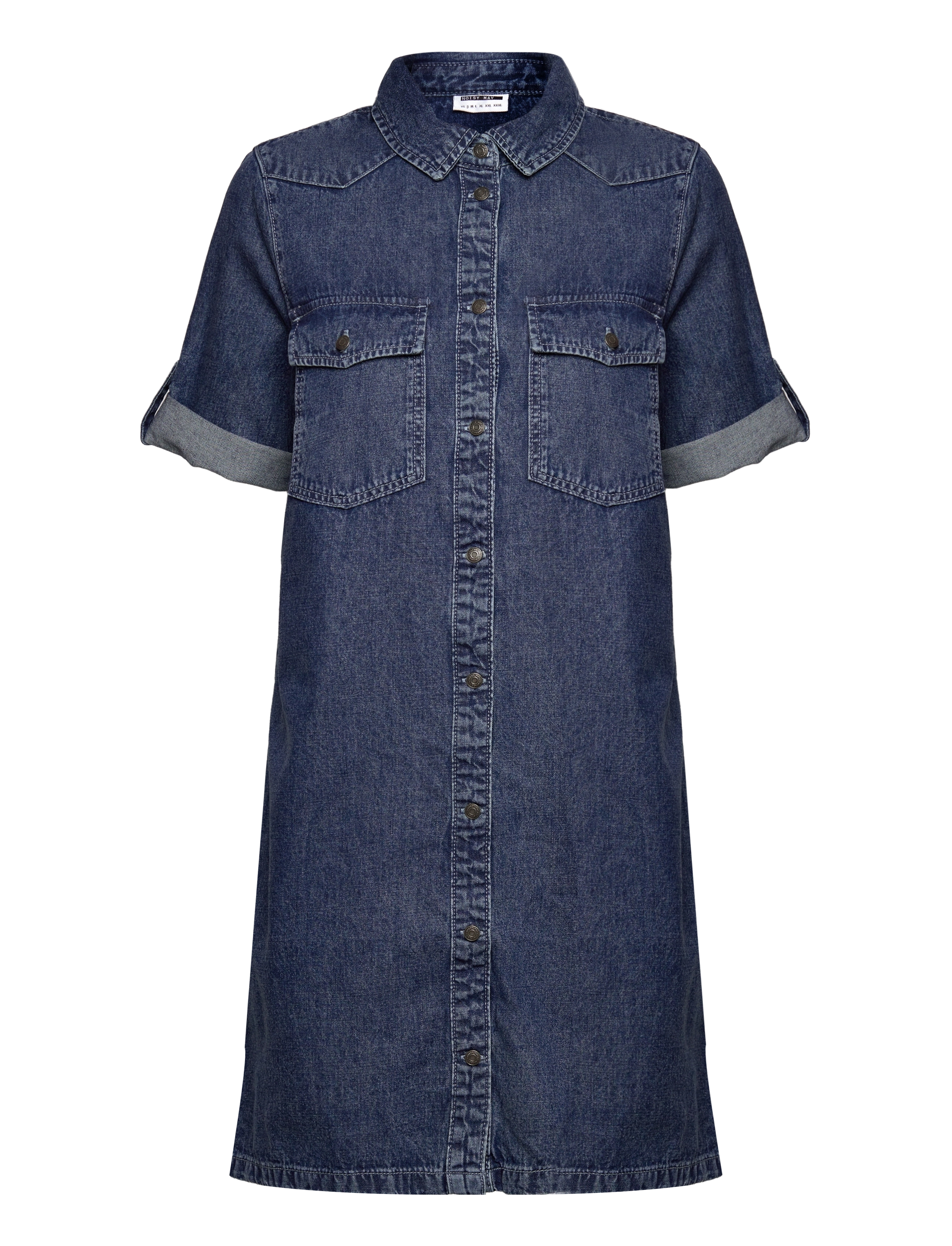 NOISY MAY - NMNEW SIGNE S/S DENIM DRESS VI002MB NOOS - hemdkleider - medium blue denim - 3