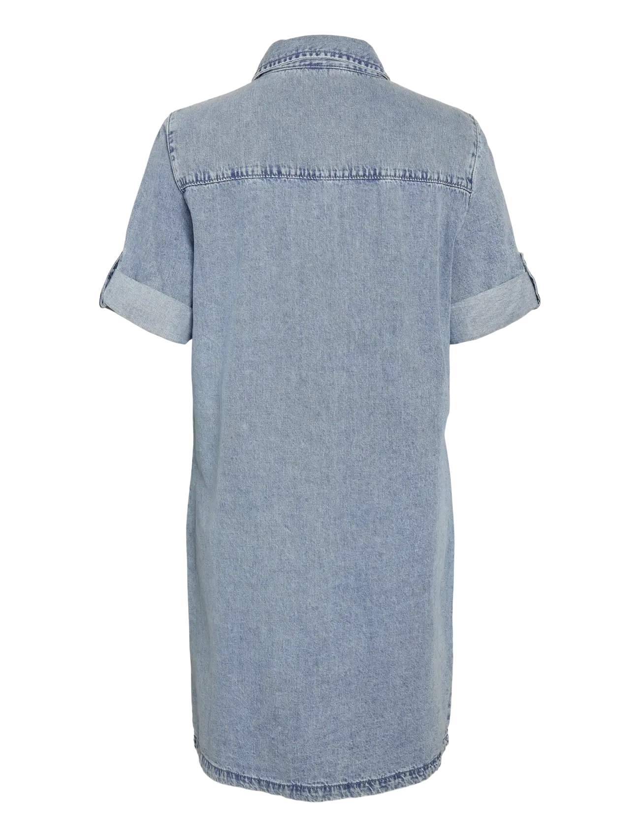 NOISY MAY - NMNEW SIGNE S/S DENIM DRESS VI003LB NOOS - jeanskleider - light blue denim - 2