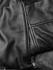 NOISY MAY - NMPAULINA LEATHER BIKER JACKET - spring jackets - black - 4