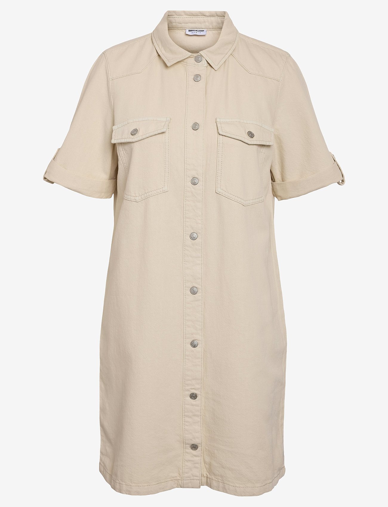 NOISY MAY - NMNEW SIGNE S/S DENIM DRESS CLR NOOS - särkkleidid - birch - 0