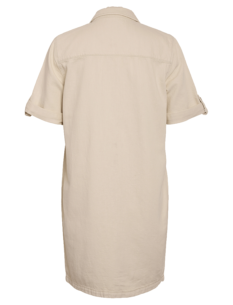 NOISY MAY - NMNEW SIGNE S/S DENIM DRESS CLR NOOS - sukienki koszulowe - birch - 1