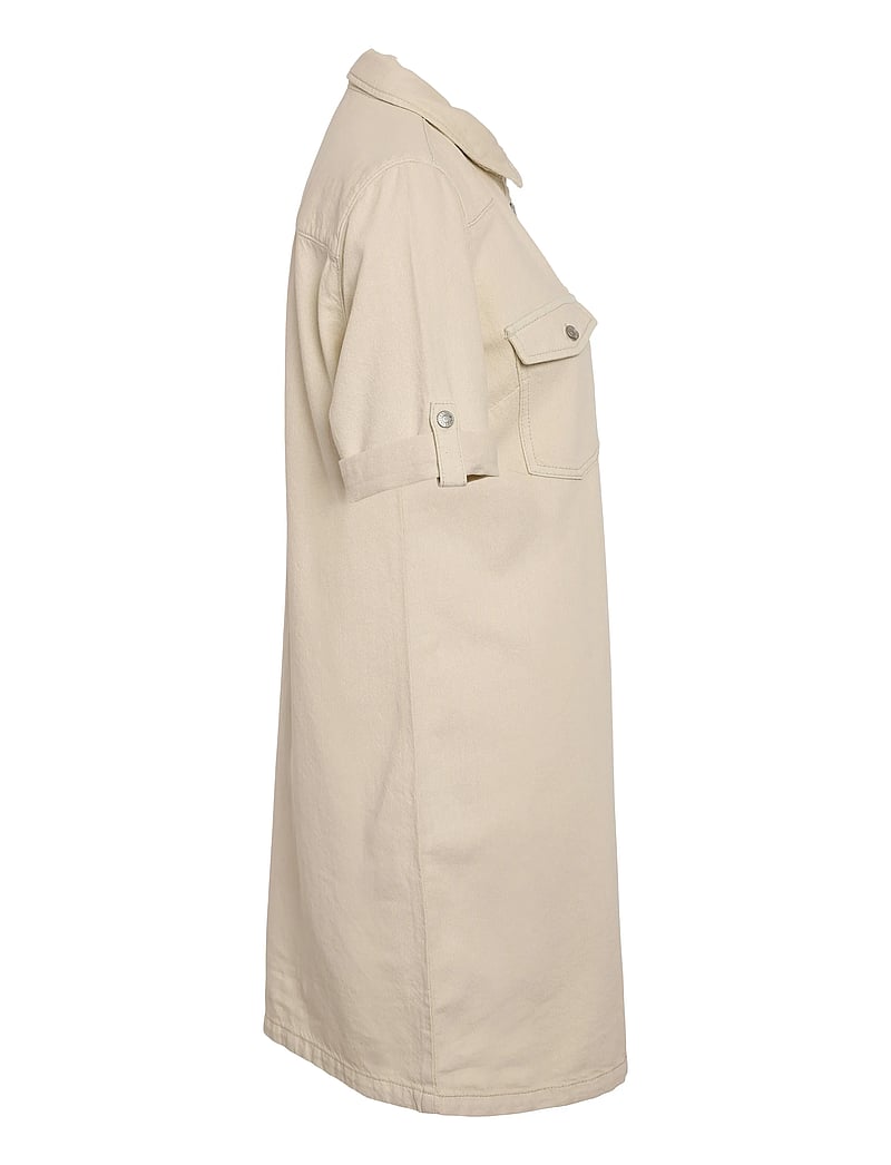 NOISY MAY - NMNEW SIGNE S/S DENIM DRESS CLR NOOS - sukienki koszulowe - birch - 2