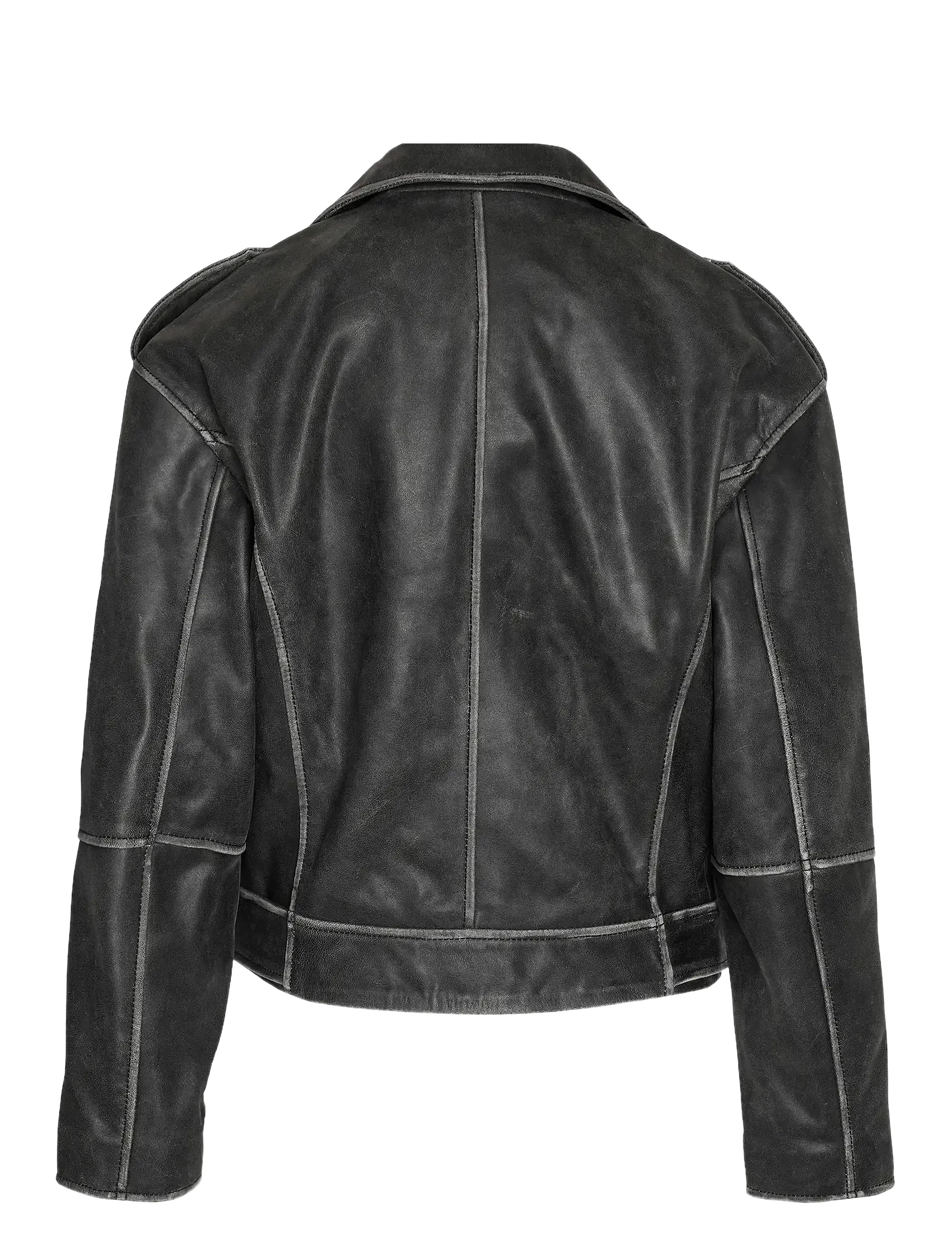 NOISY MAY - NMAIKA L/S LEATHER JACKET - black - 2