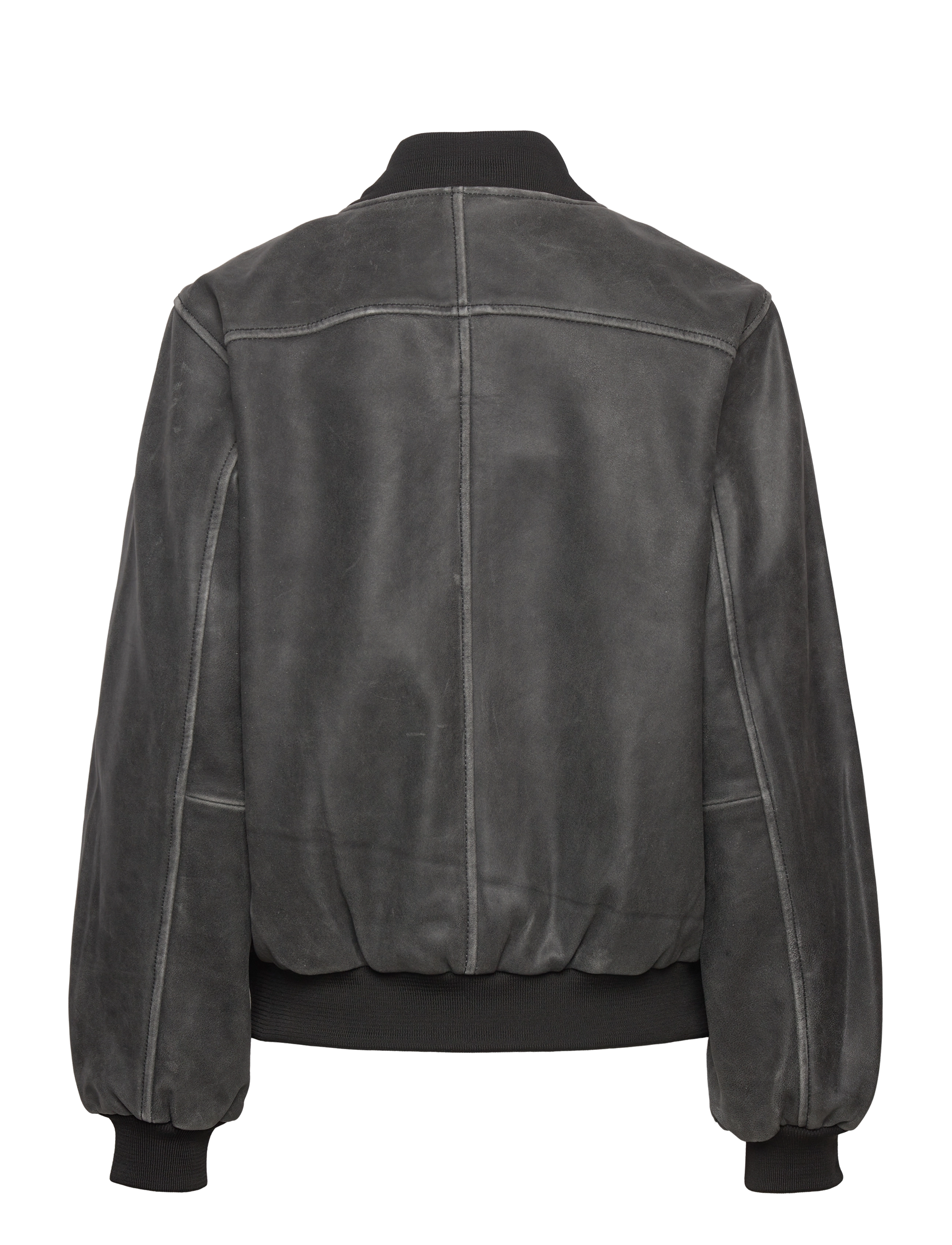 NOISY MAY - NMAIKA L/S LEATHER BOMBER JACKET - black - 2