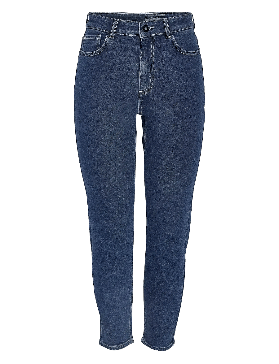 NOISY MAY - NMMONI HW ANK JEANS AZ365DB NOOS - kitsad teksad - dark blue denim - 1