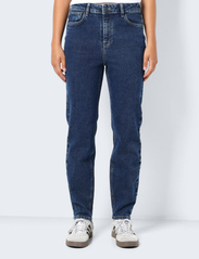 NOISY MAY - NMMONI HW ANK JEANS AZ365DB FWD NOOS - slim fit jeans - dark blue denim - 0
